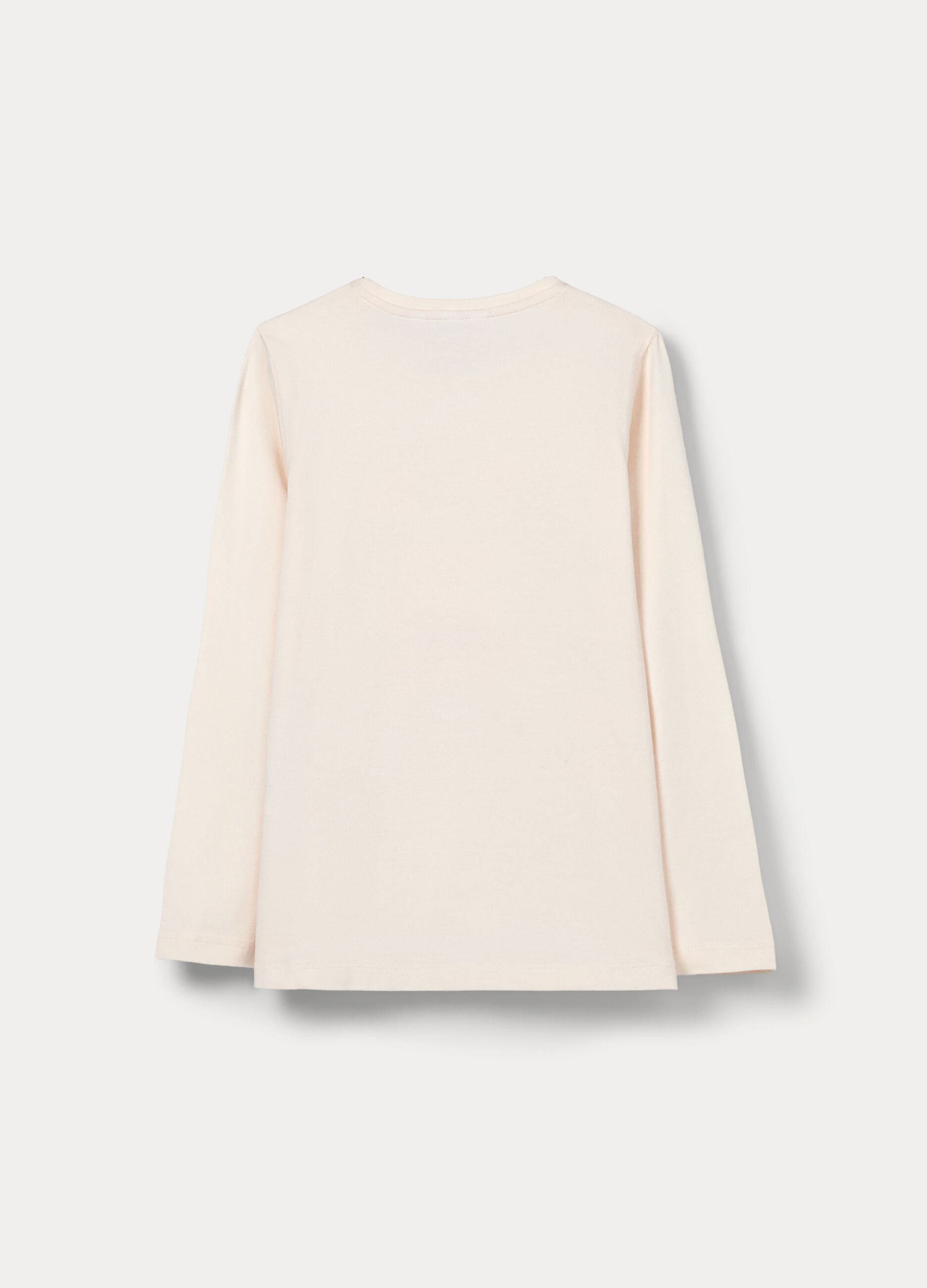 T-shirt in jersey di cotone stretch bambina_1