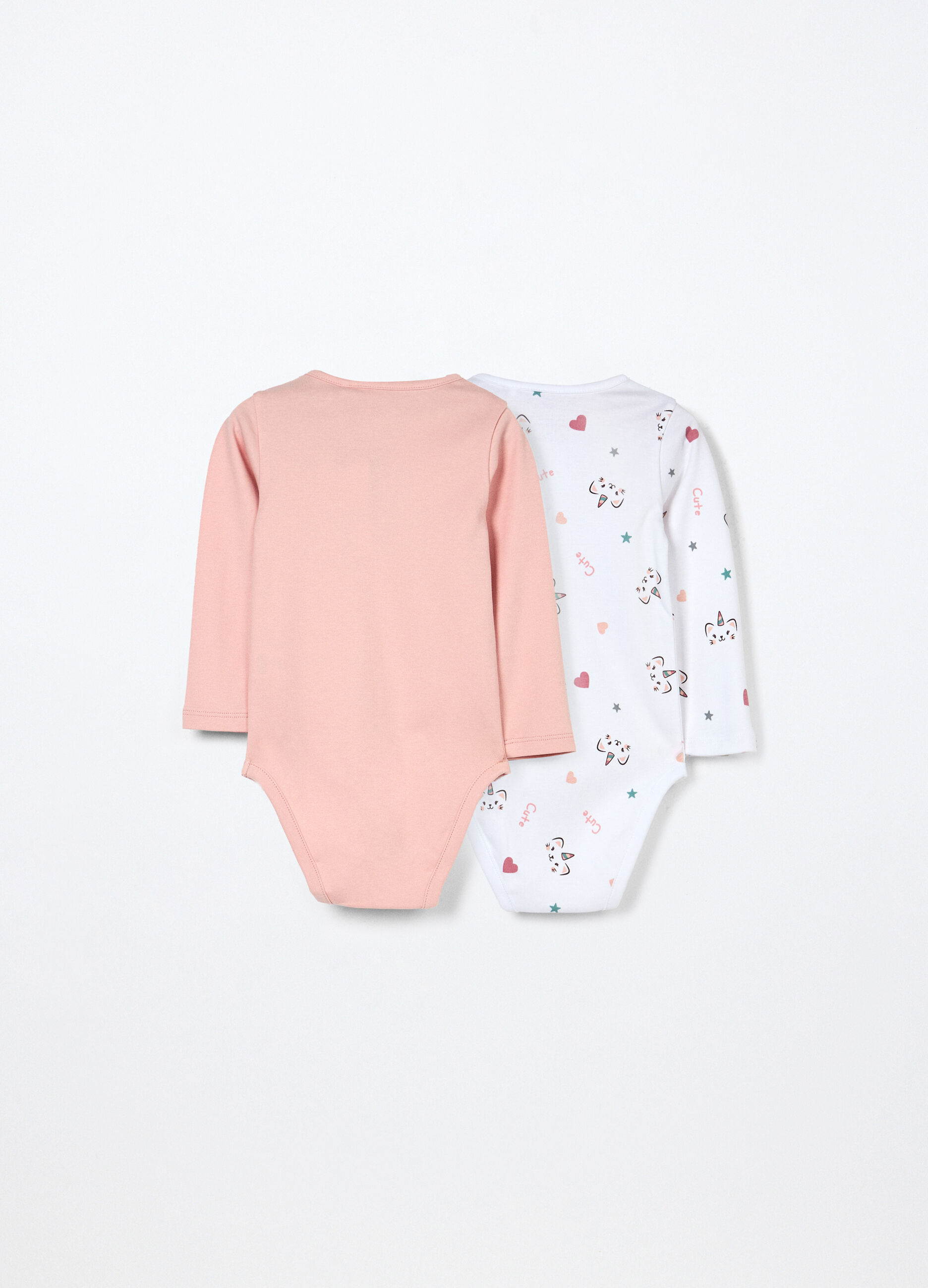 Pack 2 body in interlock di puro cotone neonata_1