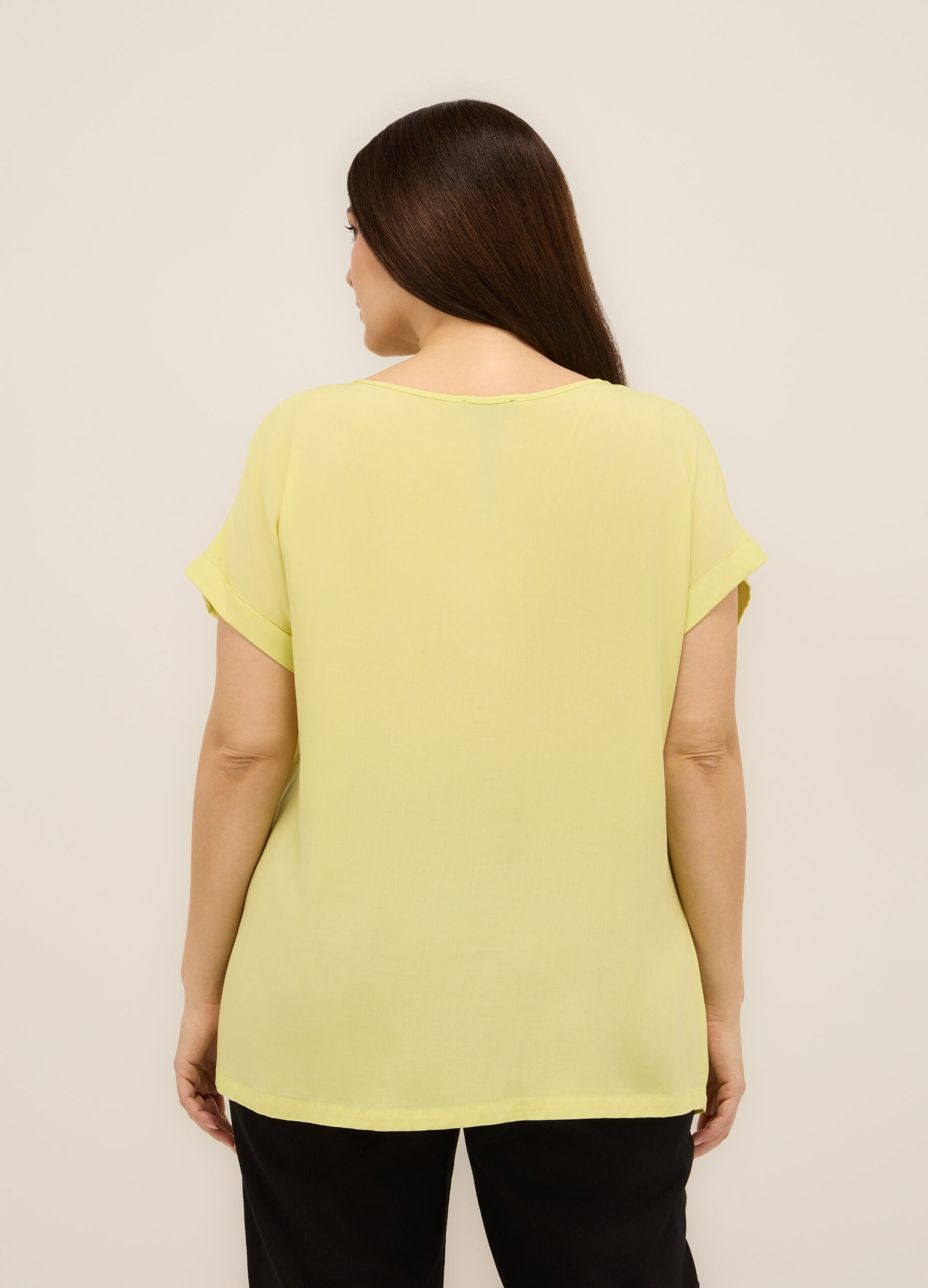 T-shirt in jersey di pura viscosa donna_1