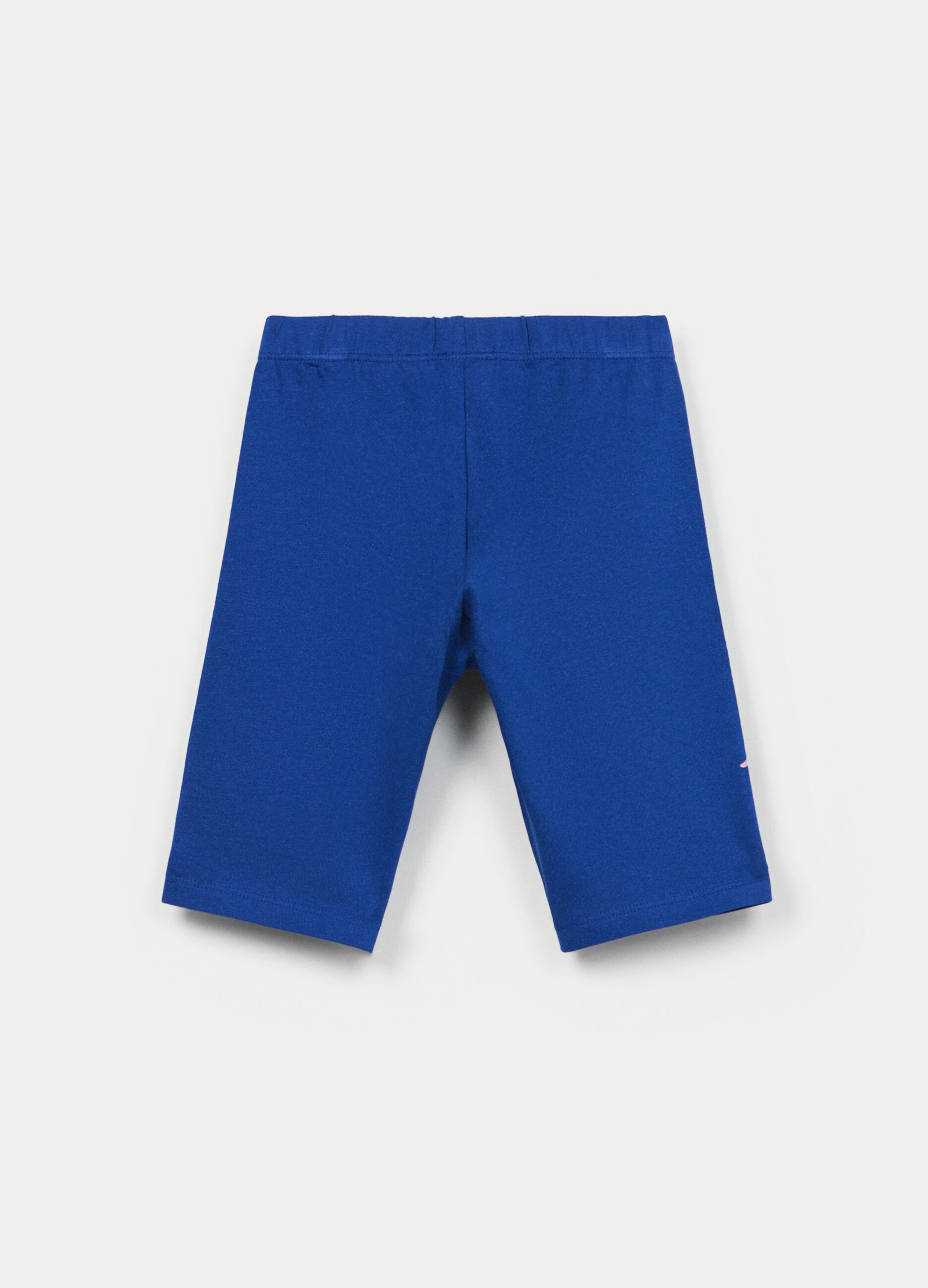 Leggings corti Stitch in jersey di cotone stretch bambina_1