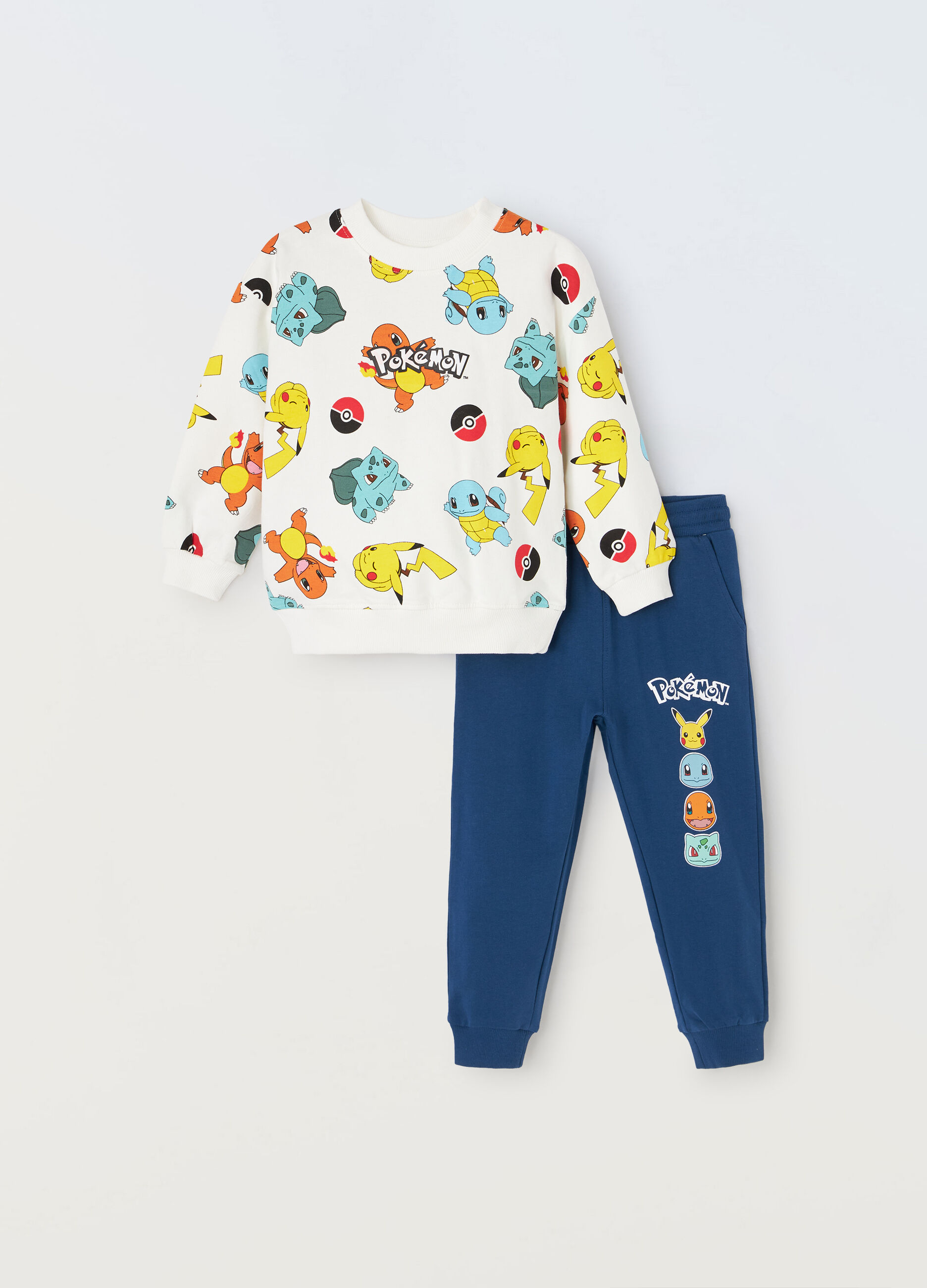 Jogging set Pokémon in french terry di puro cotone bambino_1