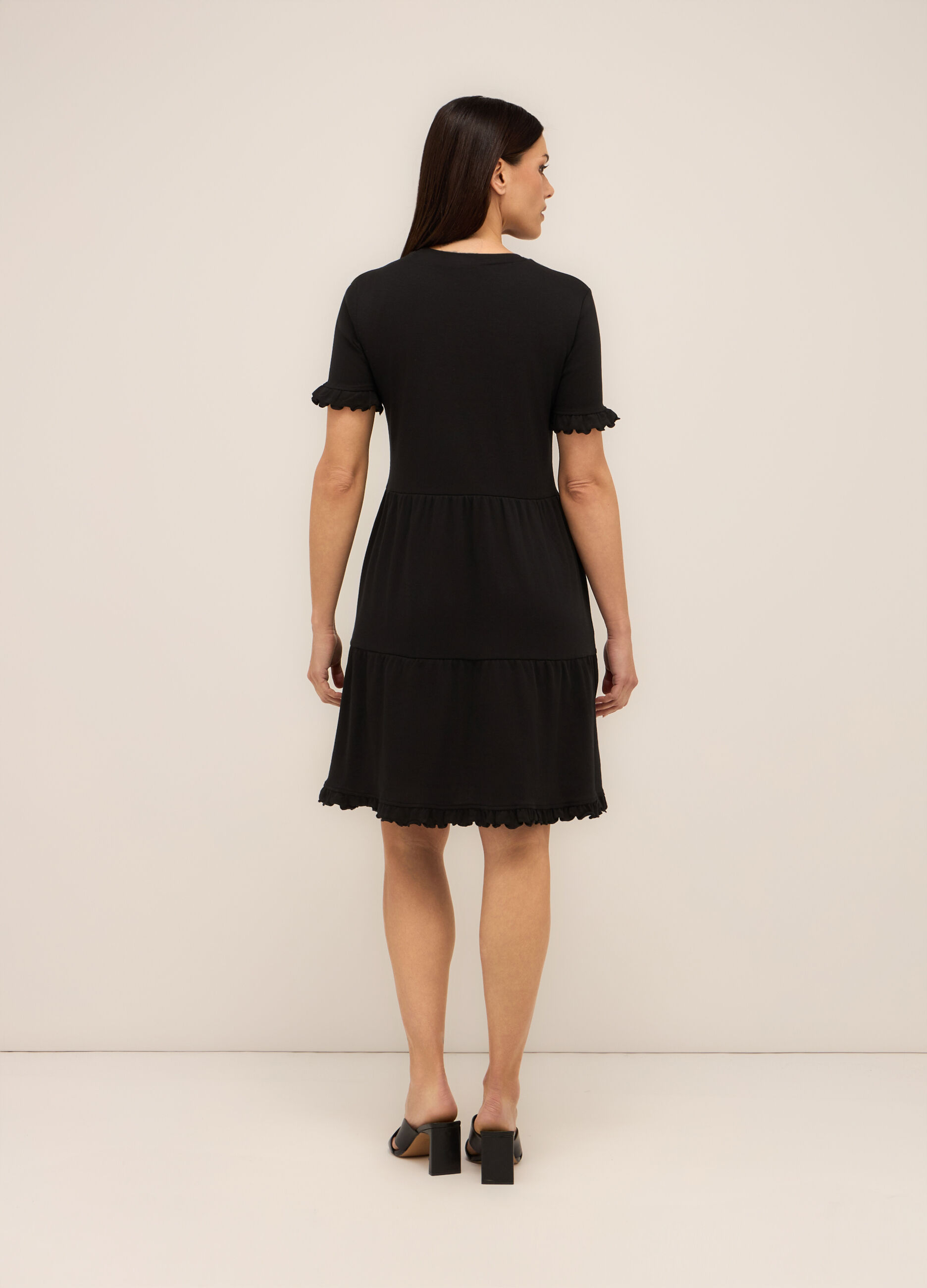 Abito in jersey di cotone stretch donna_1