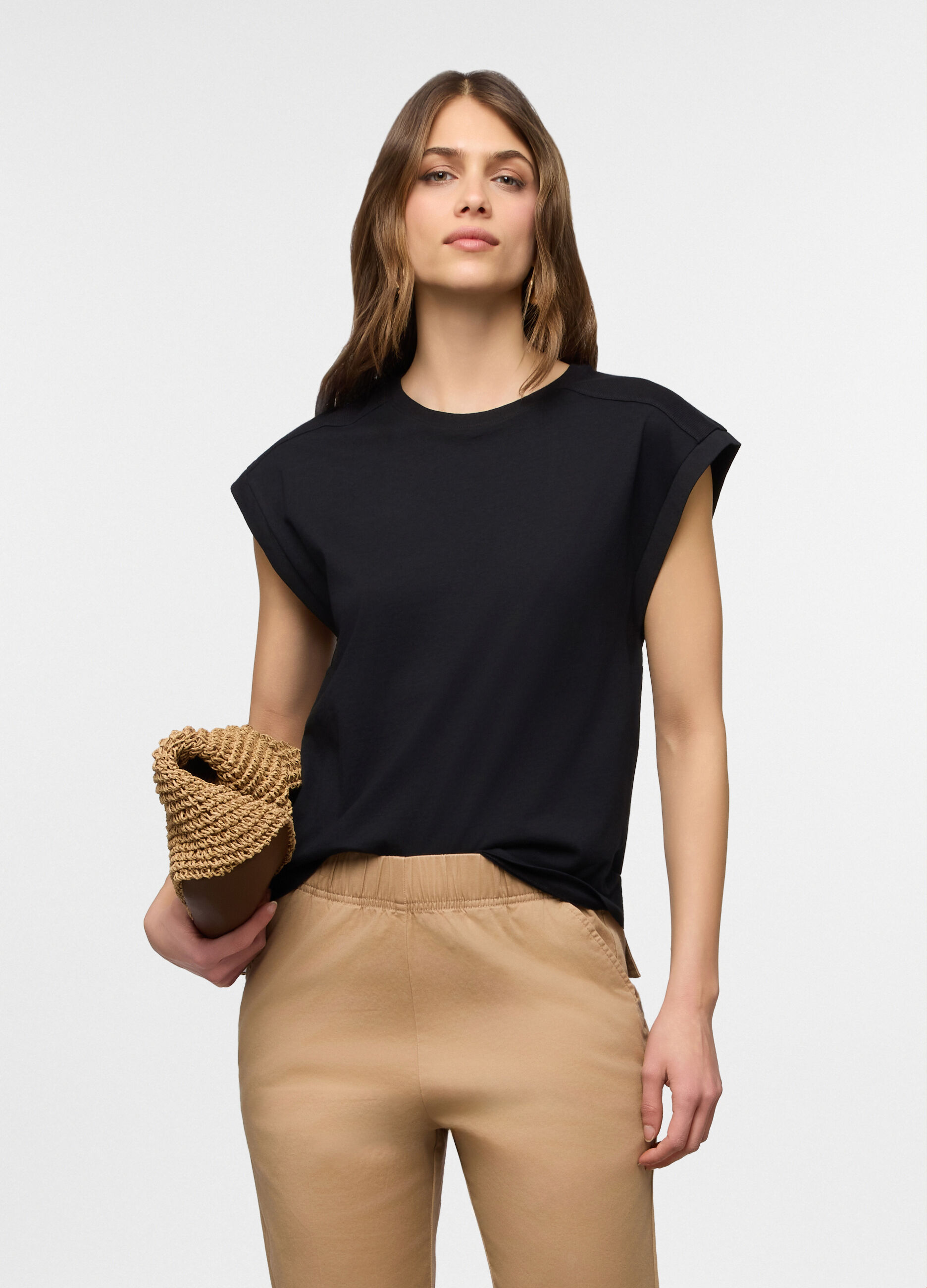 T-shirt girocollo donna_0