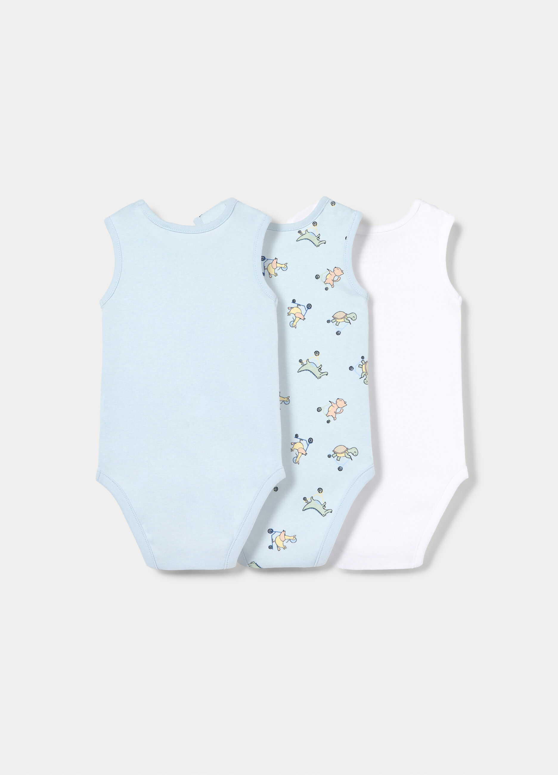 Pack 3 body in costina di puro cotone _1