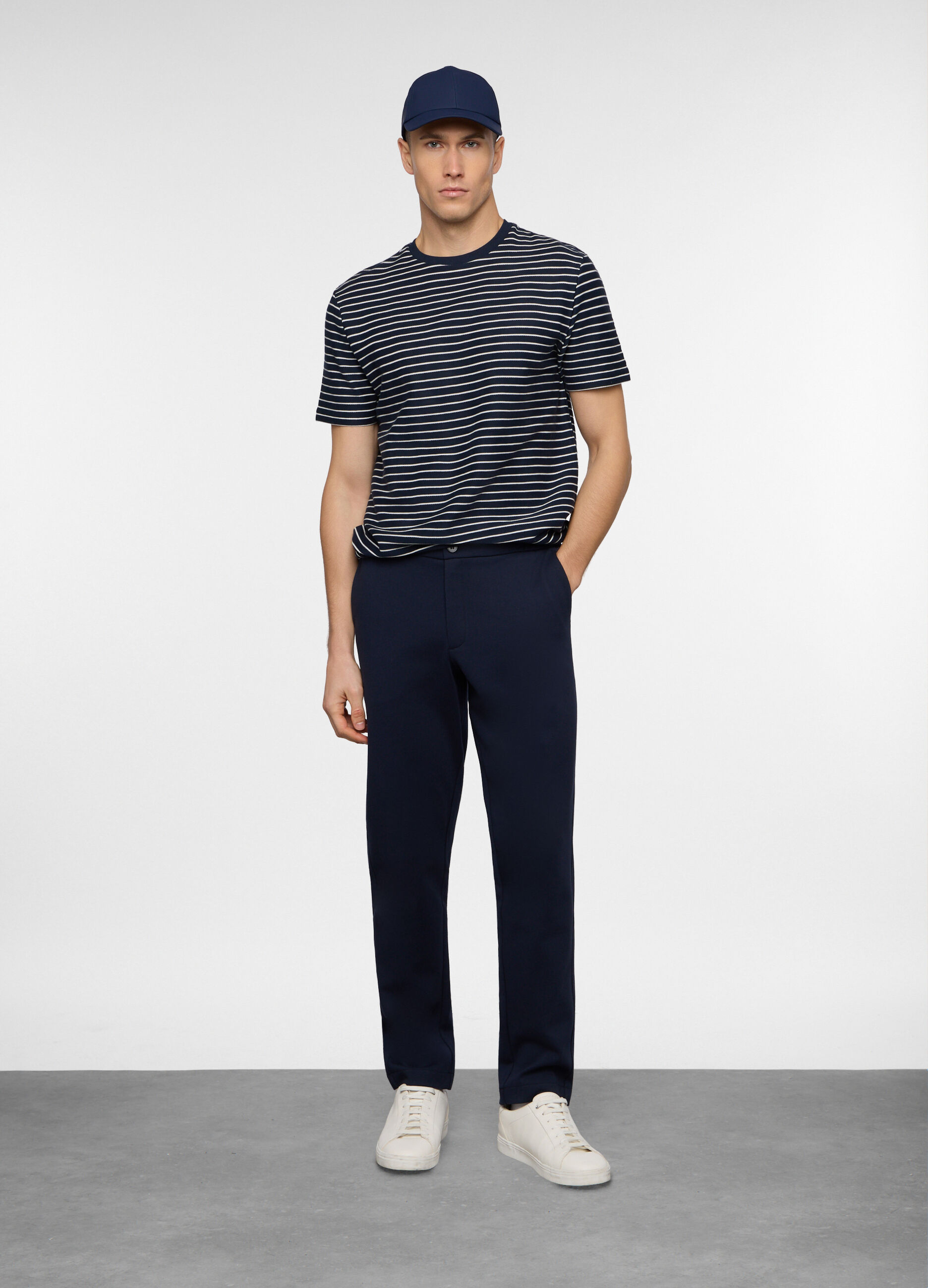 Pantalone chino in misto cotone uomo_0