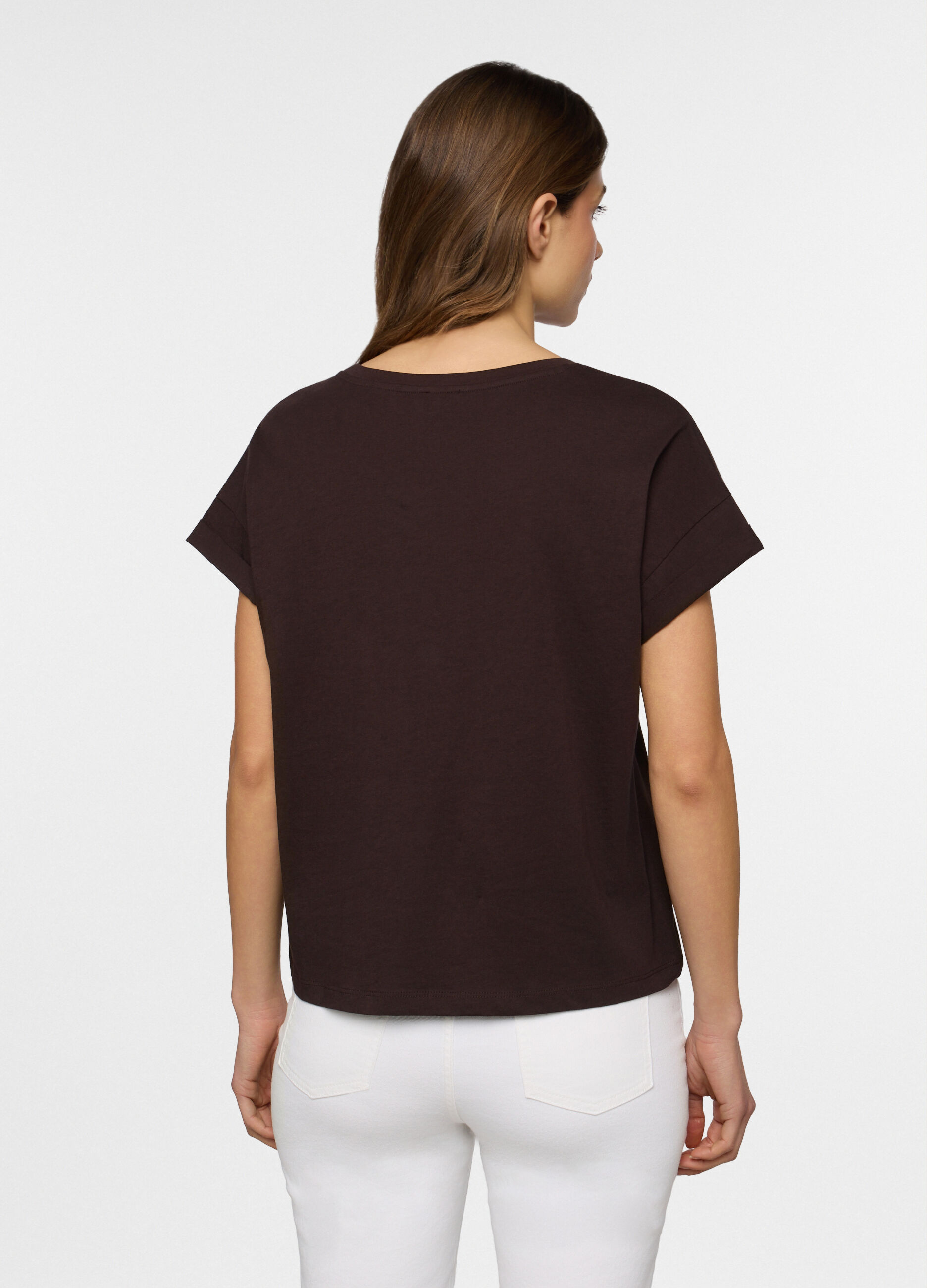 T-shirt girocollo donna_1