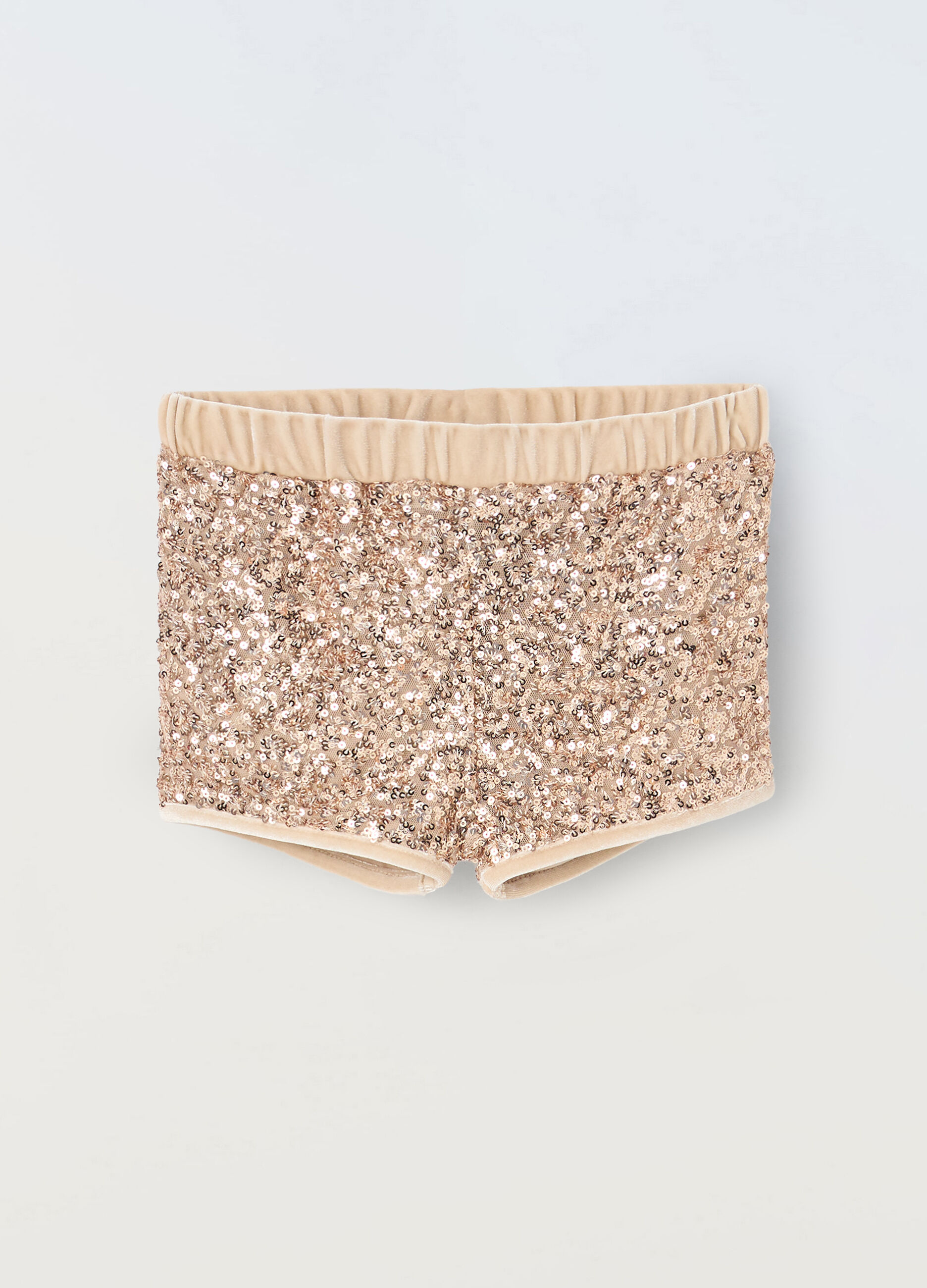 Shorts con paillettes neonata