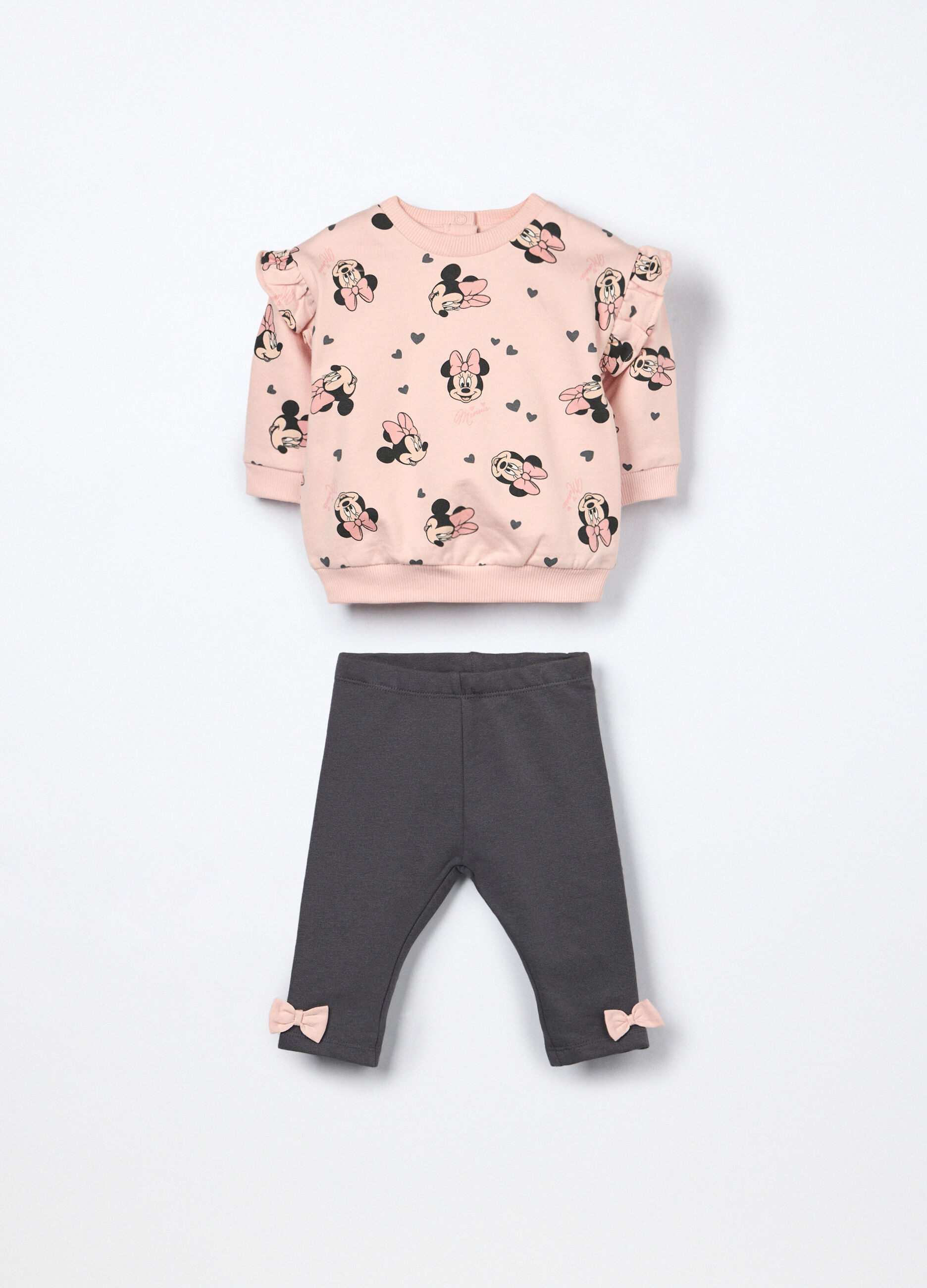 Jogging set in cotone fleece stretch neonata_0