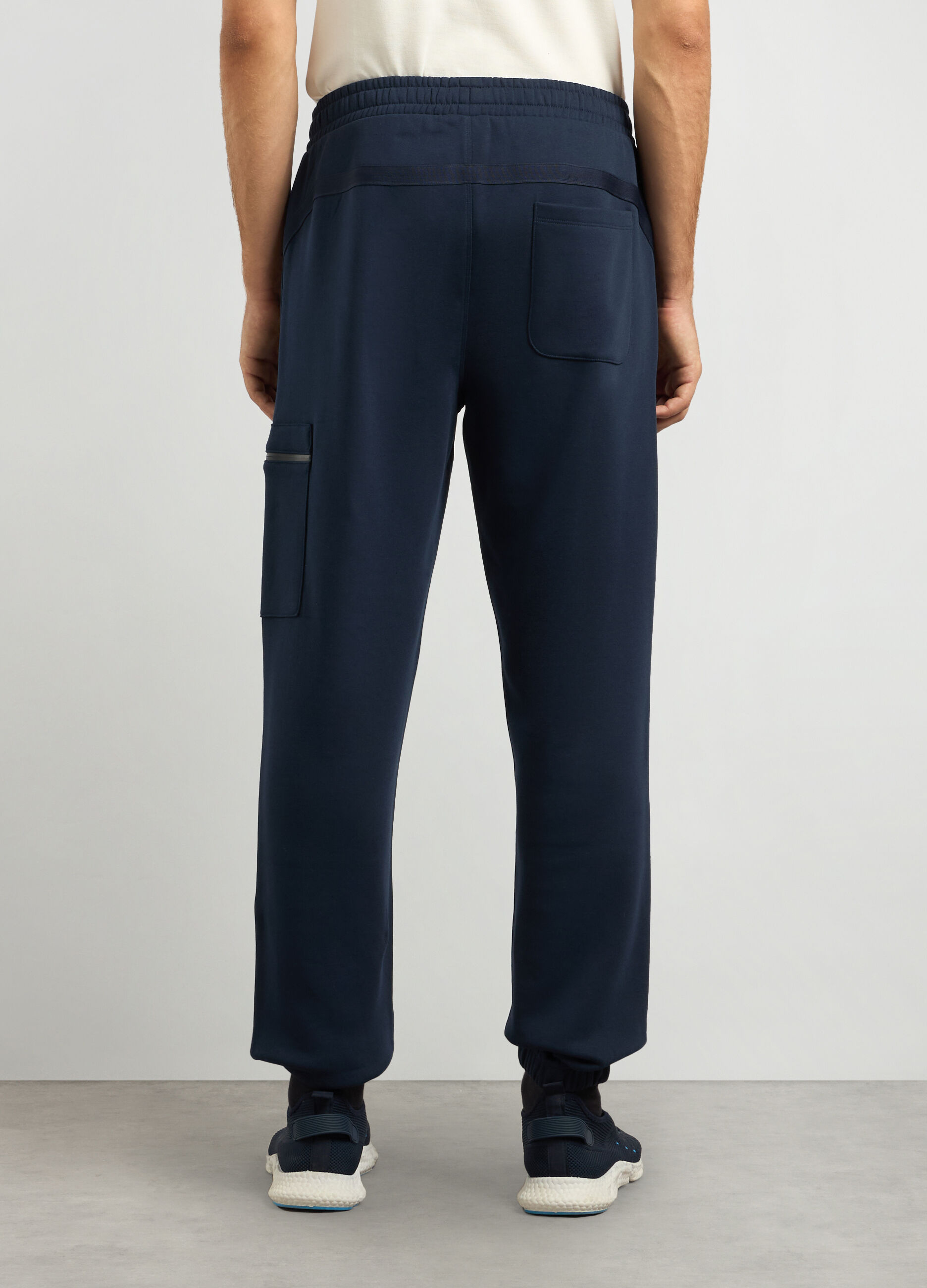 Joggers regular fit in misto cotone uomo_1