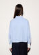 Camicia cropped over fit con collo alla francese donna_2