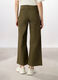 Pantaloni wide leg in denim misto cotone donna_1