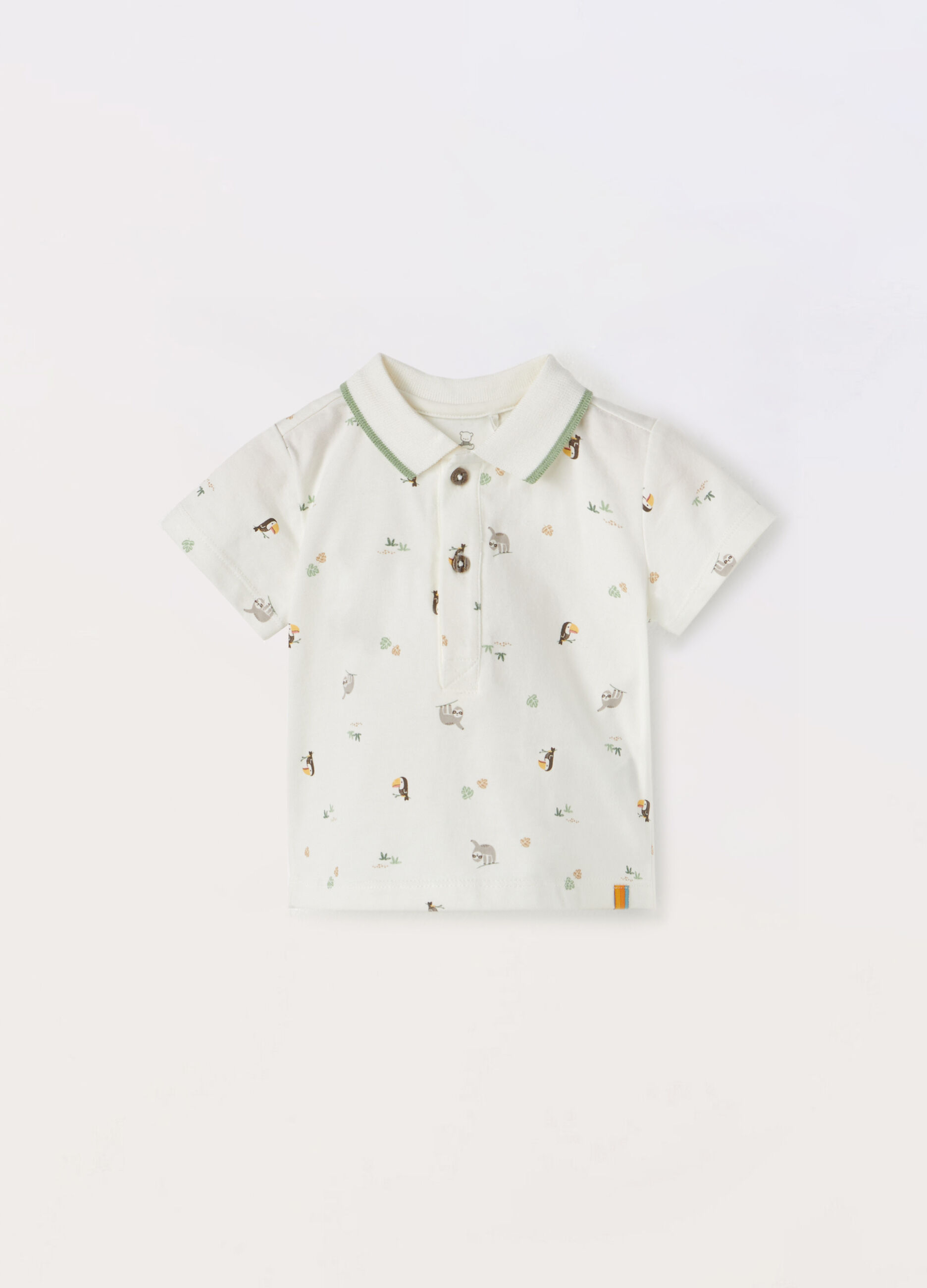 Polo in jersey di cotone stretch neonato_0