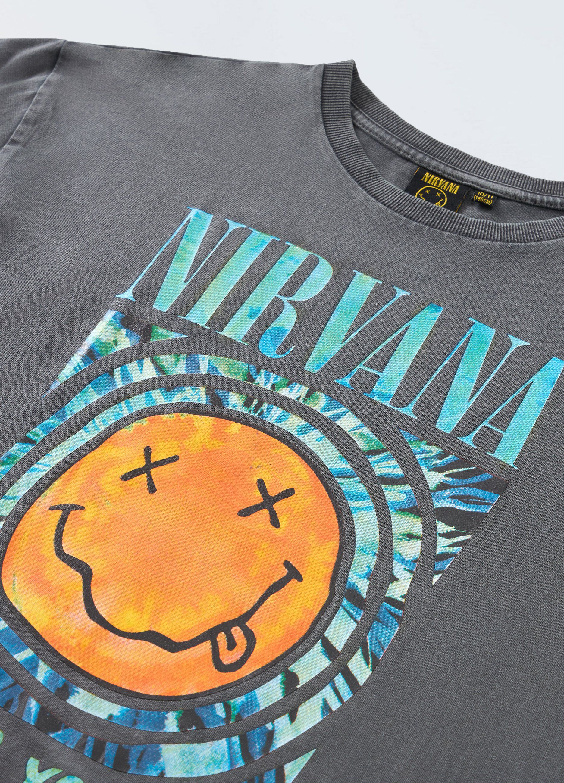 T-shirt in puro cotone con stampa ragazzo