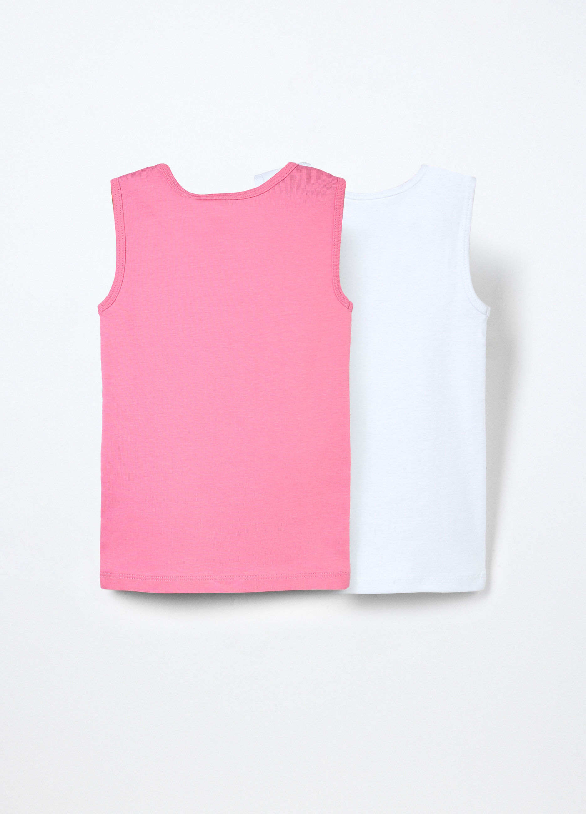 Pack 2 canotte in puro cotone neonata_1