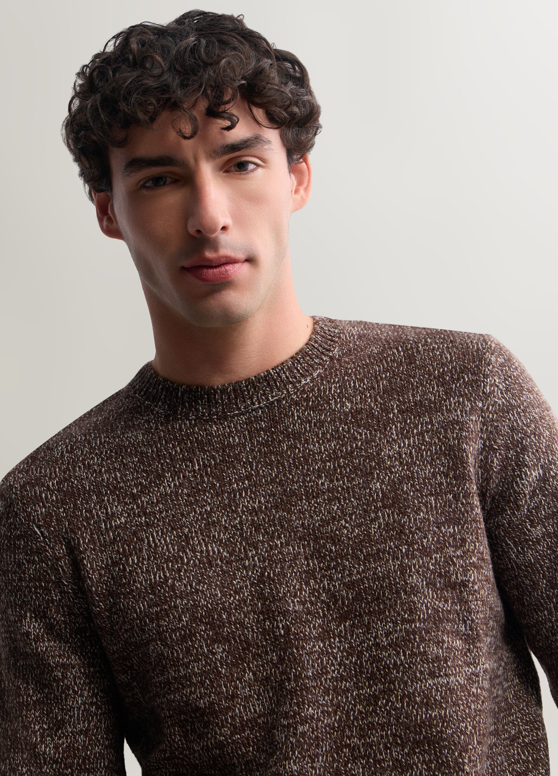 Maglione girocollo in misto lana uomo_2