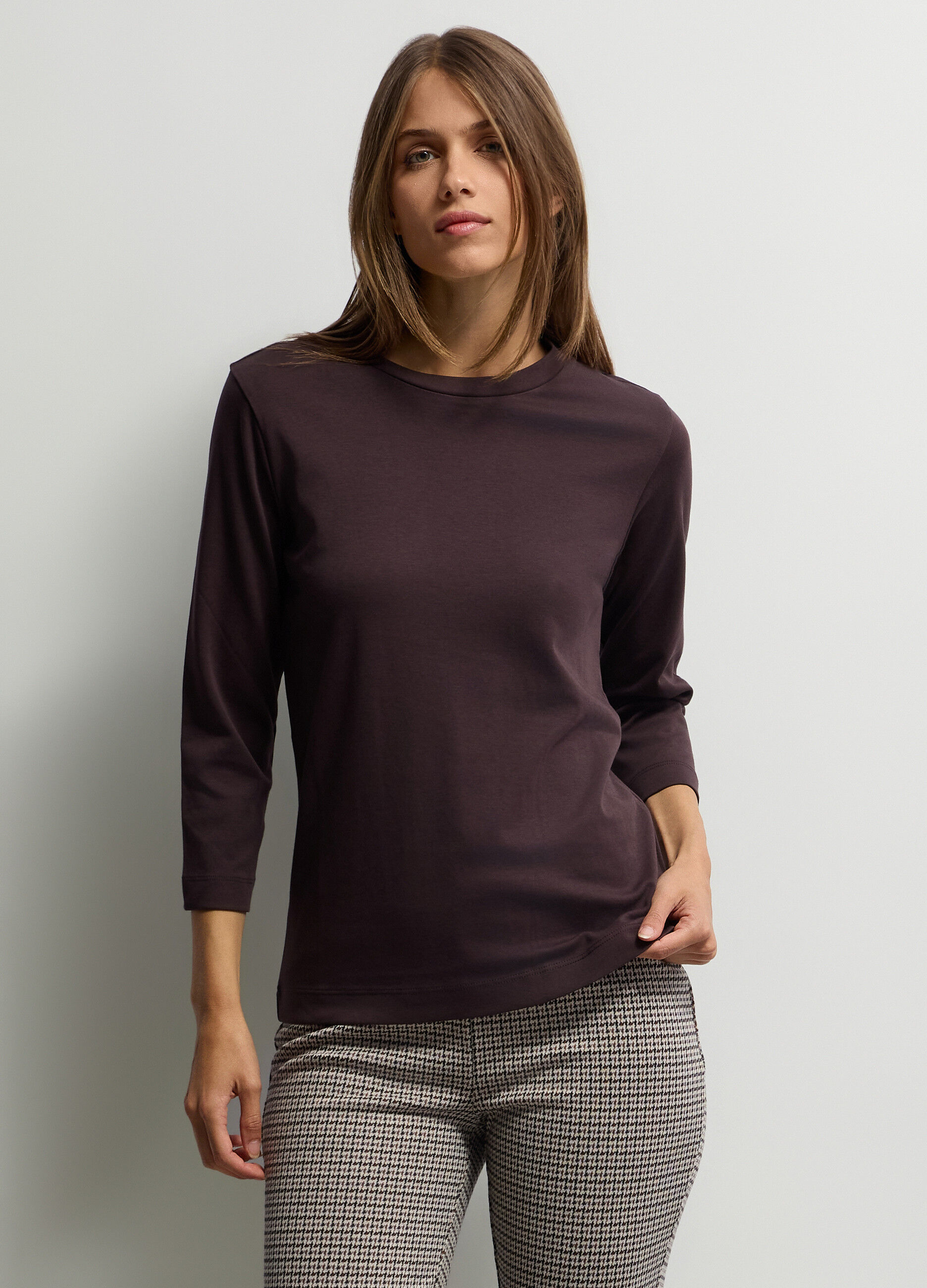 T-shirt girocollo donna_0
