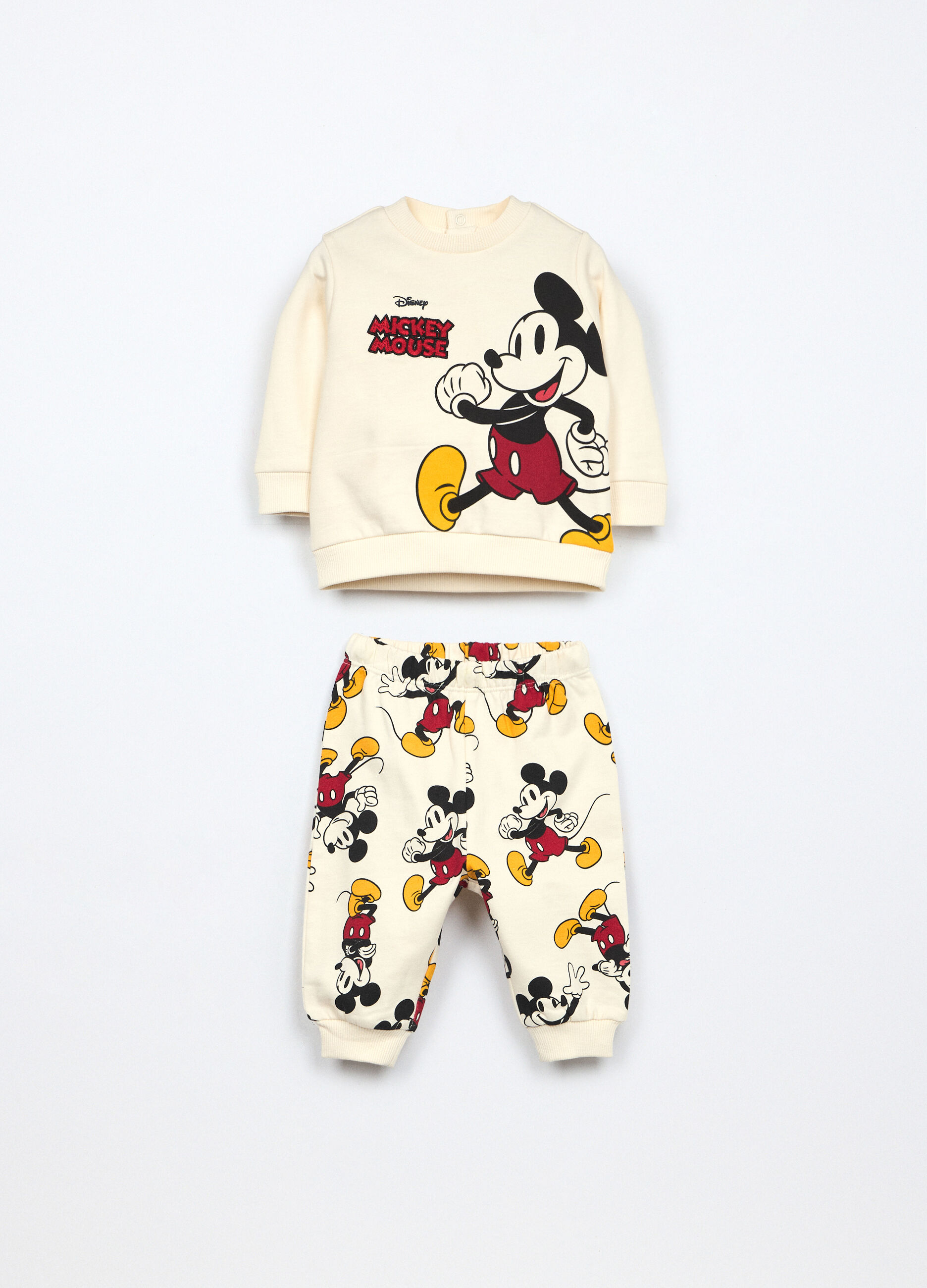 Jogging set in puro cotone fleece neonato_0