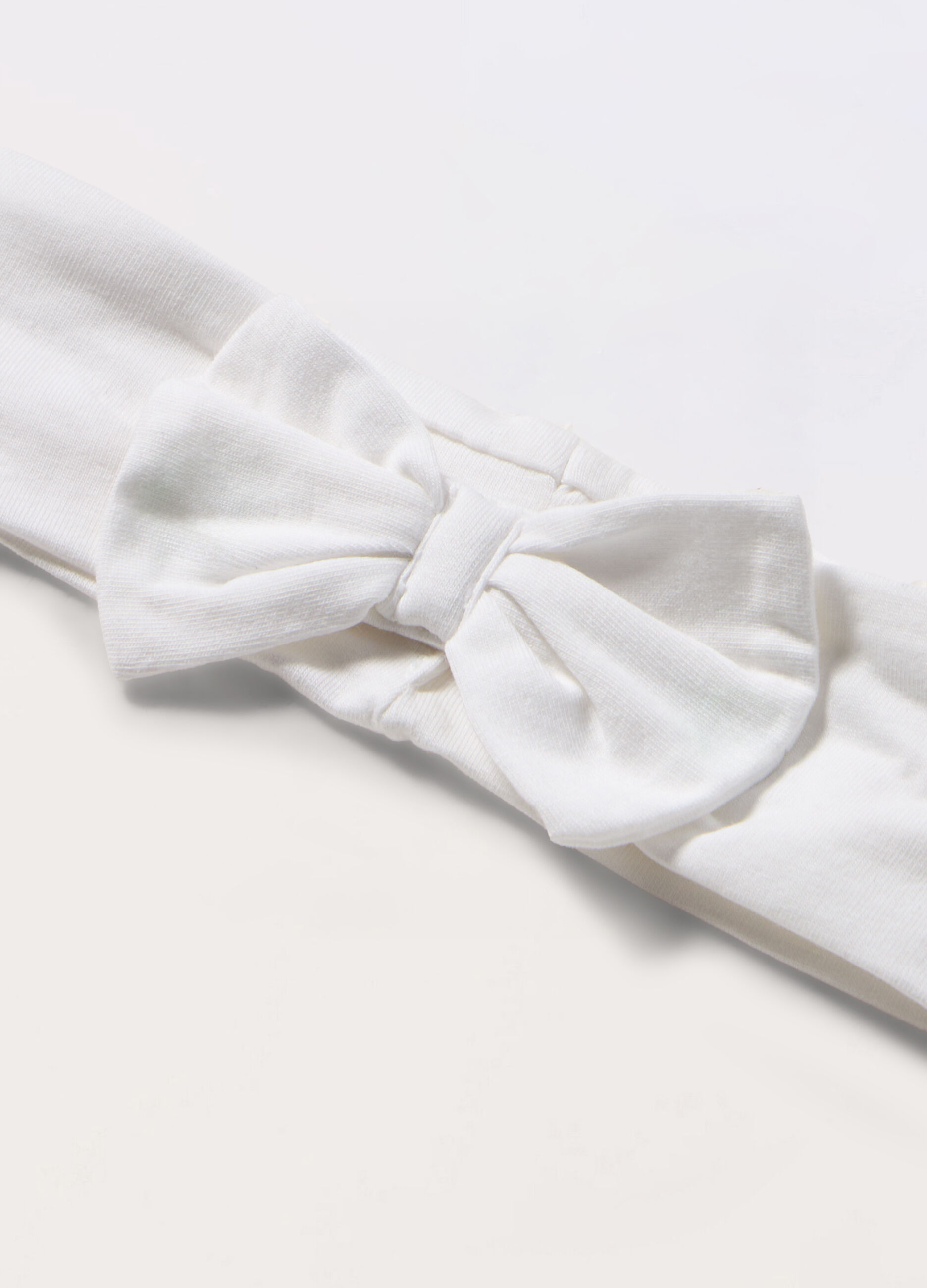 Fascetta per capelli in jersey di cotone stretch neonata_1