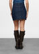 Minigonna in denim di puro cotone donna_1