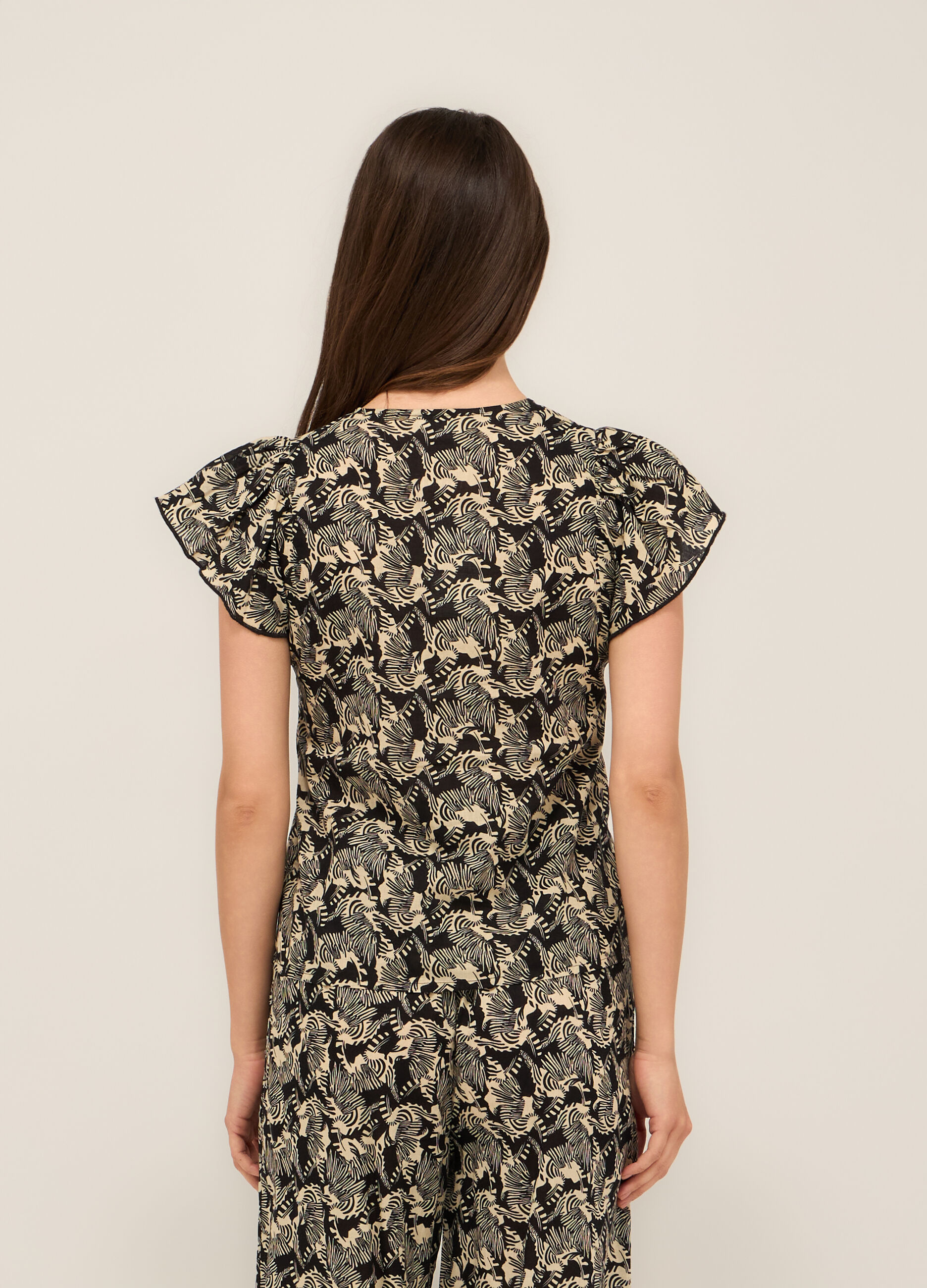 Blusa in puro cotone voile donna_1