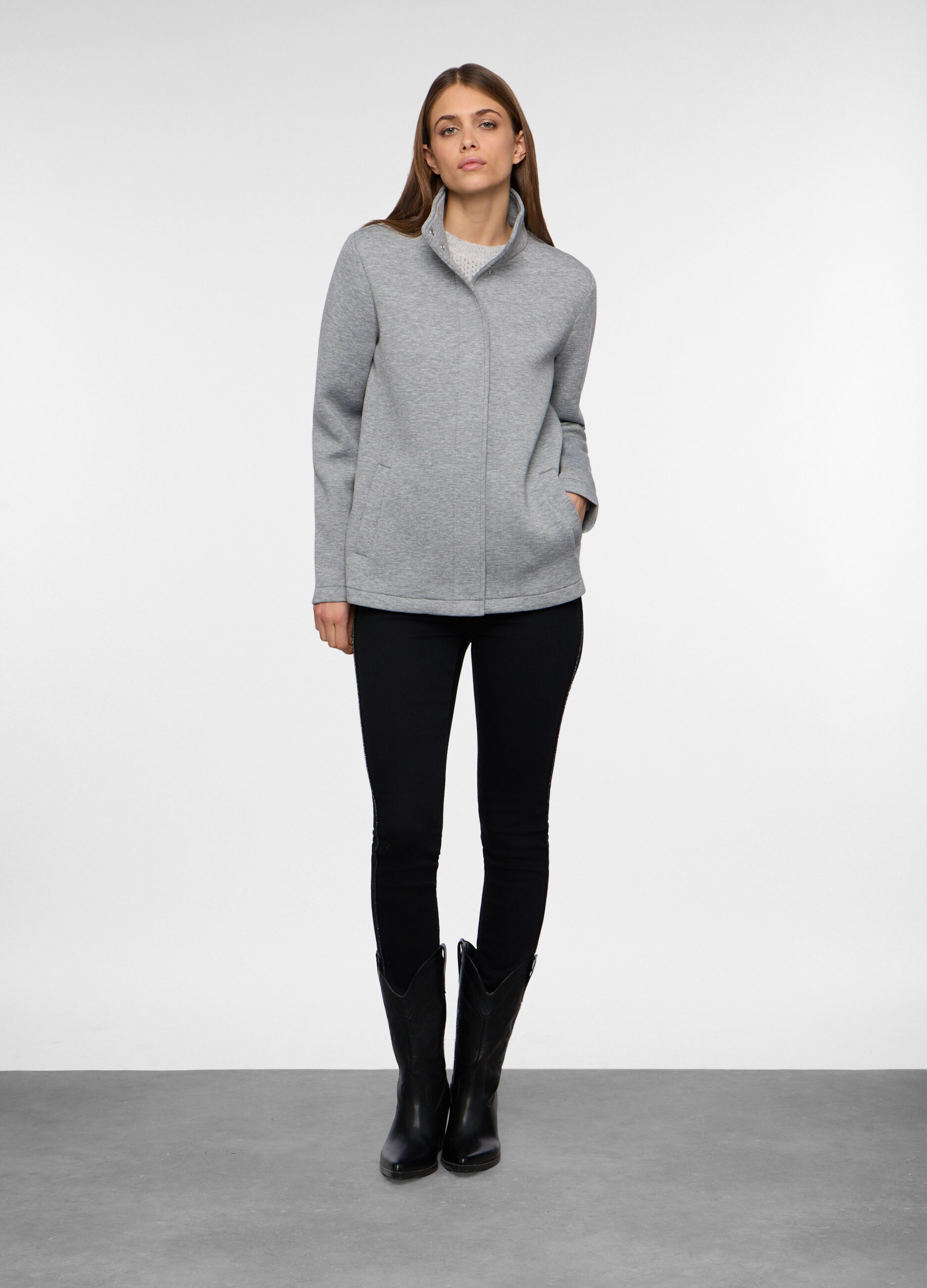 Cappotto in neoprene donna_0