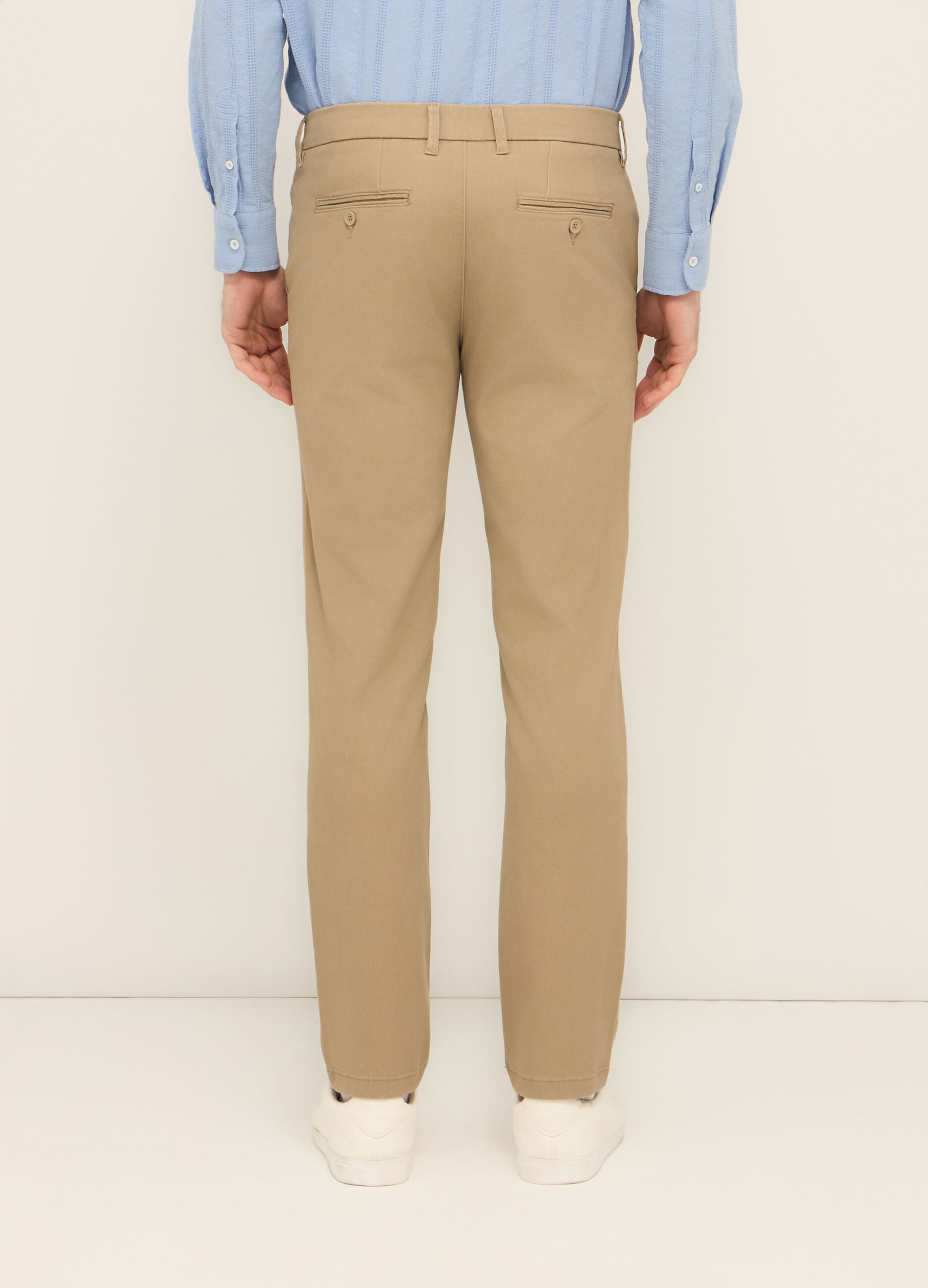 Chino slim fit in cotone stretch uomo_1