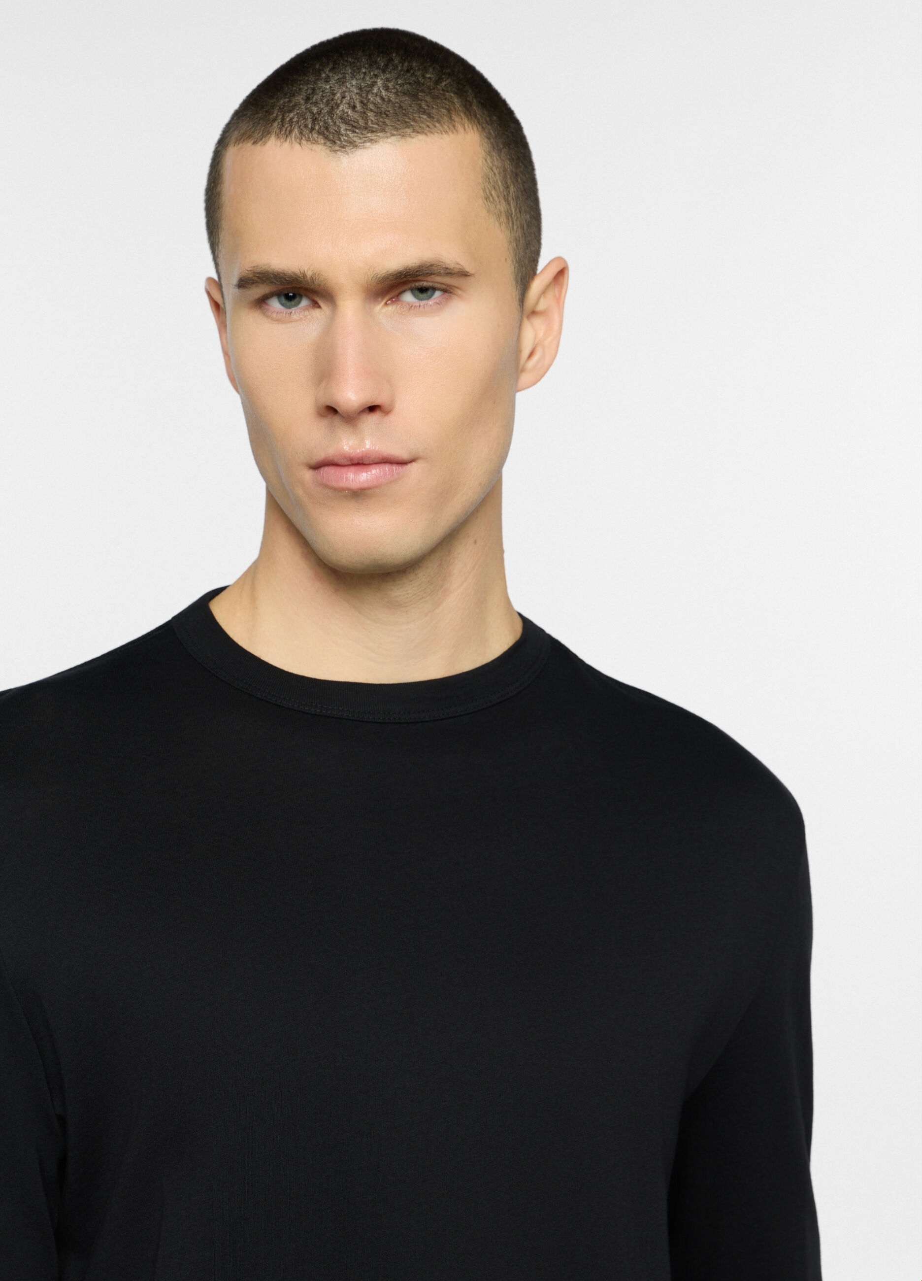 Maglietta a maniche lunghe in cotone uomo_2