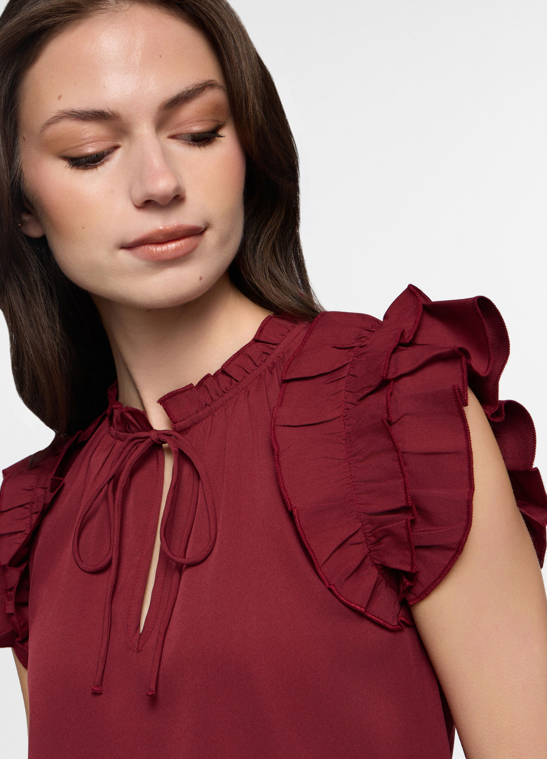 T-shirt in american cr&ecirc;pe donna_2