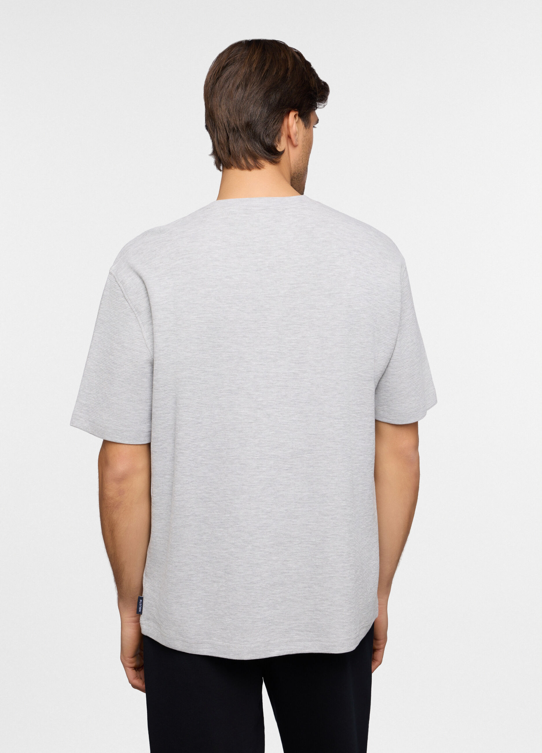 Maglia a maniche corte in felpa di cotone uomo_1