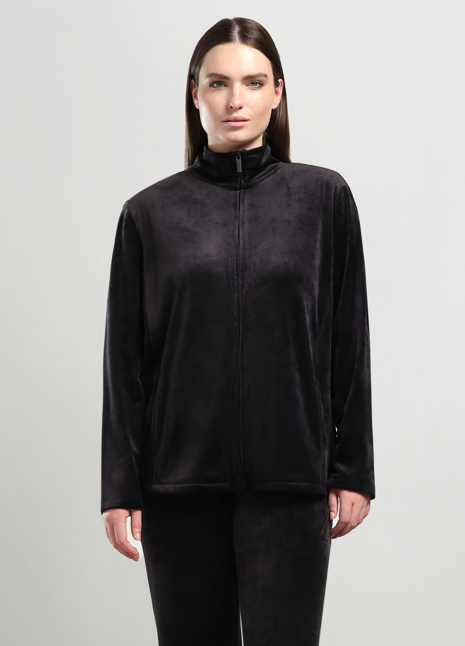 Felpa in velluto donna curvy_0