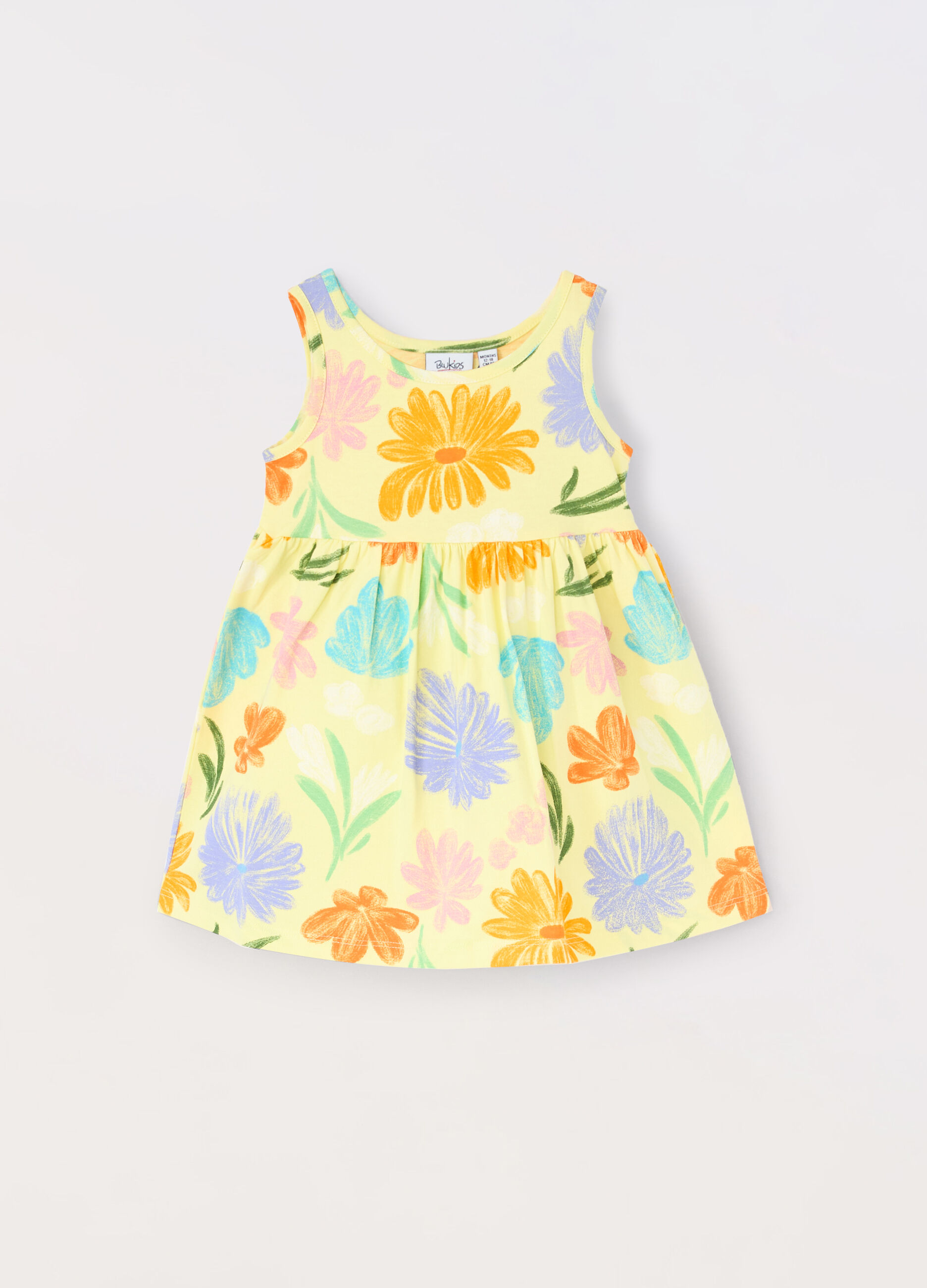 Vestito in jersey di puro cotone neonata