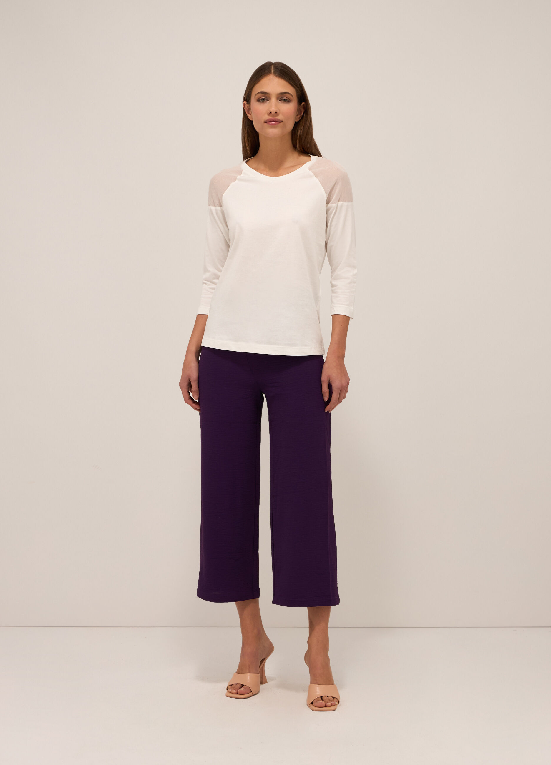 Pantaloni a vita alta donna_0