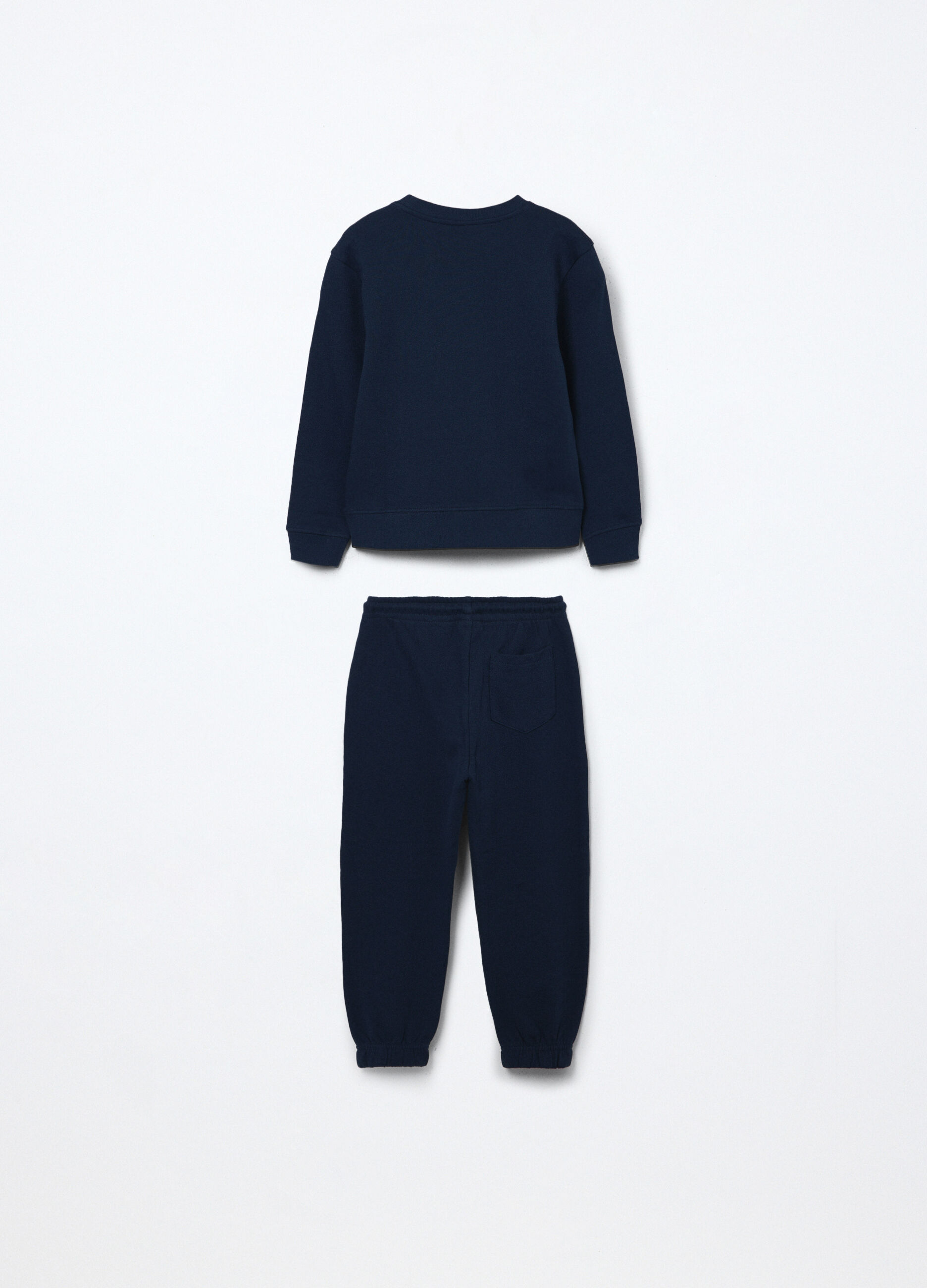 Jogging set in french terry di puro cotone bambino_1