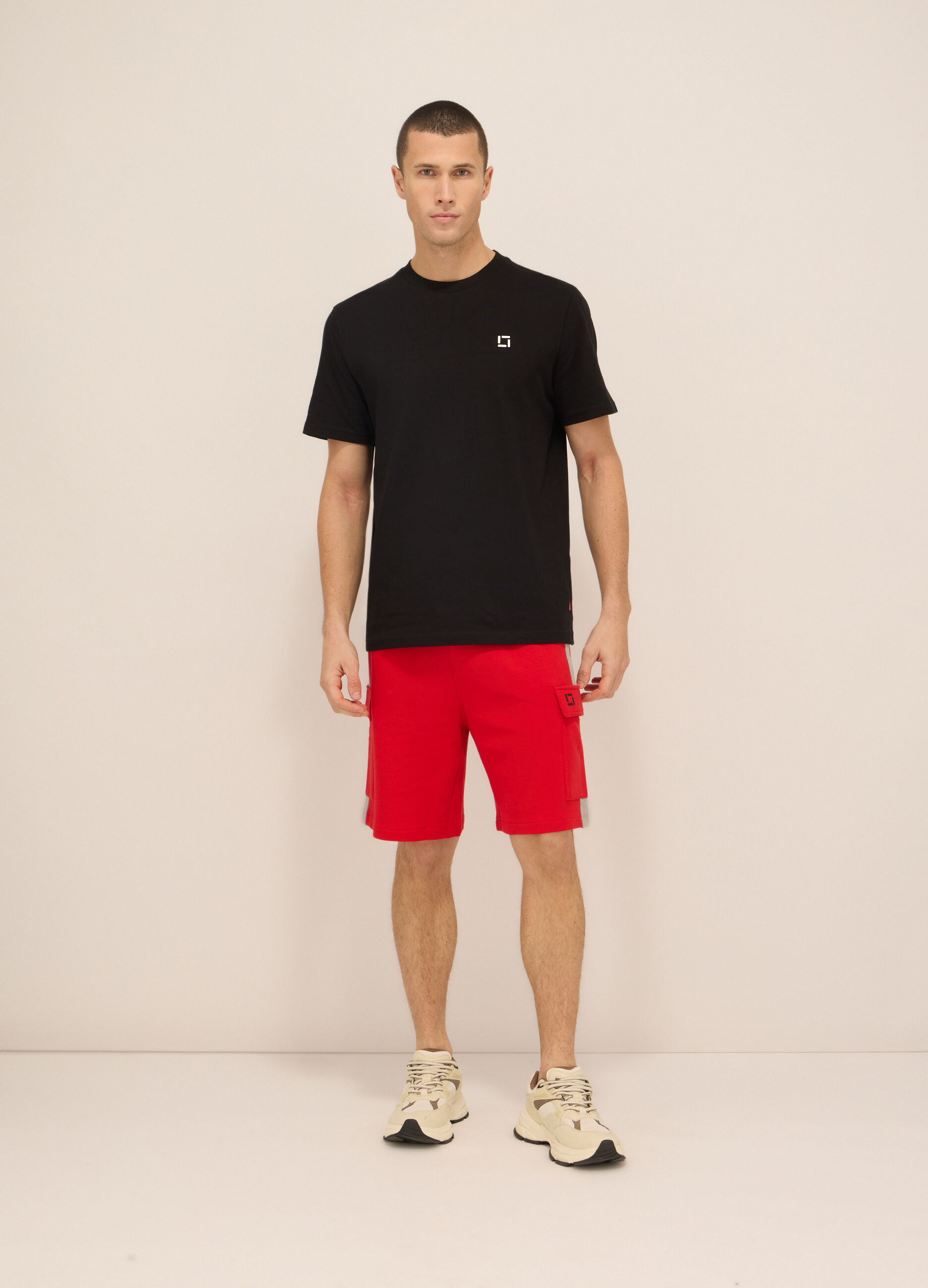 Short sportivi in felpa di cotone uomo_0