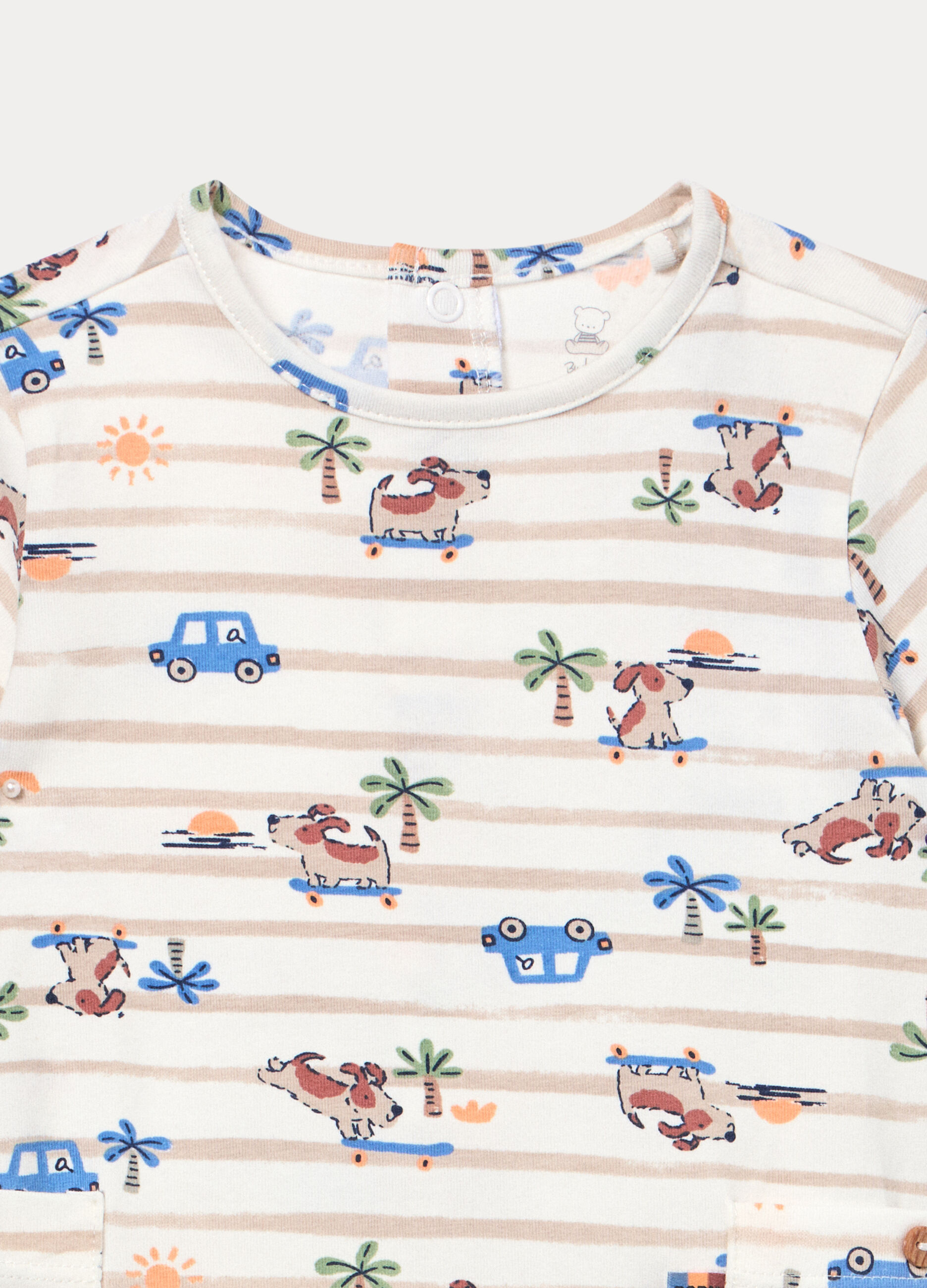 Tutina in jersey di cotone stretch neonato_2