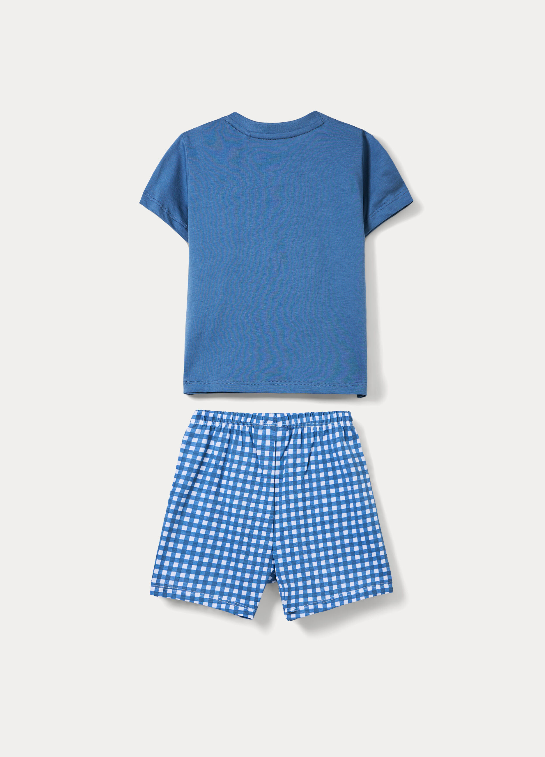 Pigiama corto in jersey di puro cotone_1