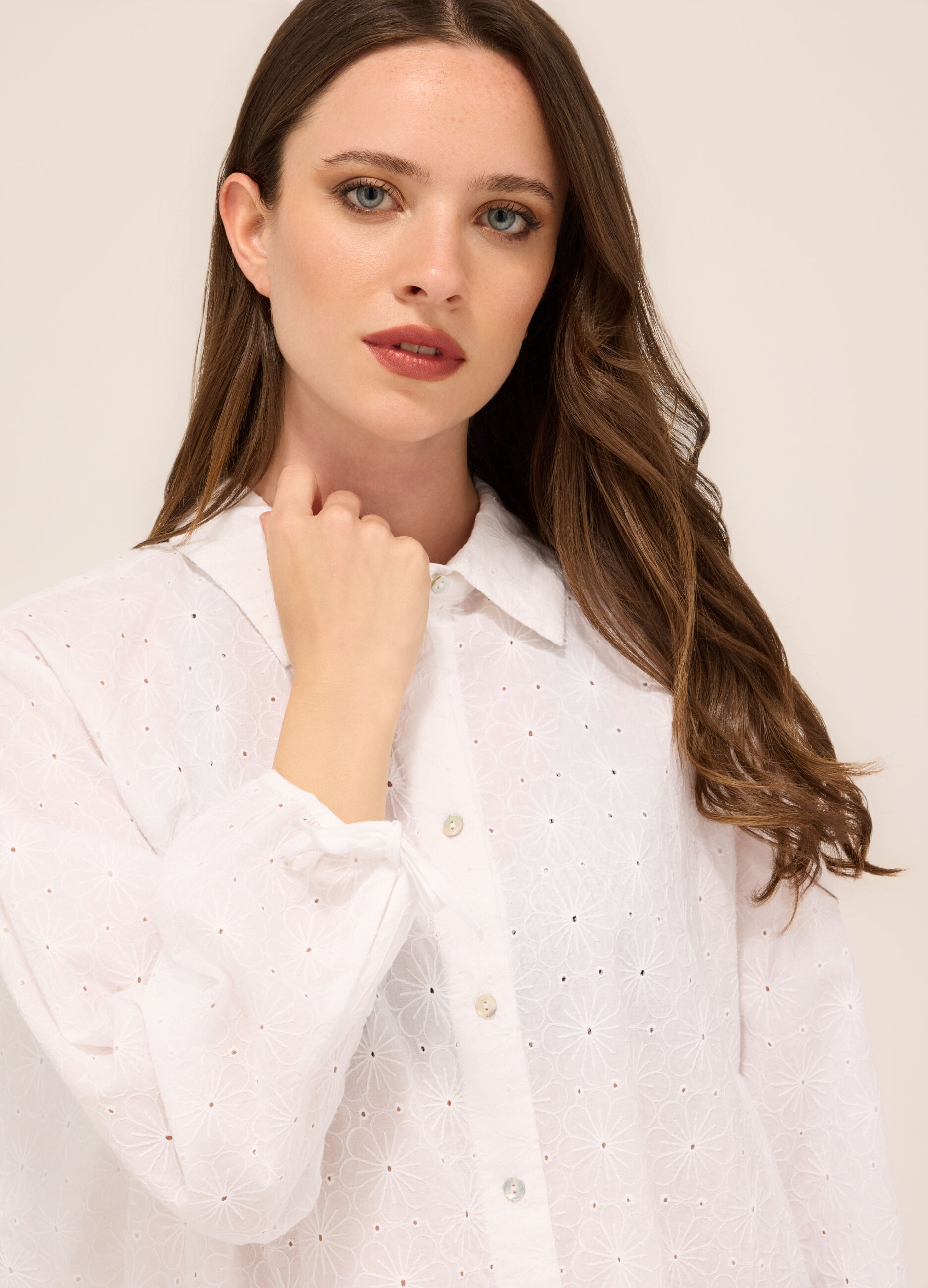 Copricostume in puro cotone sangallo donna_2