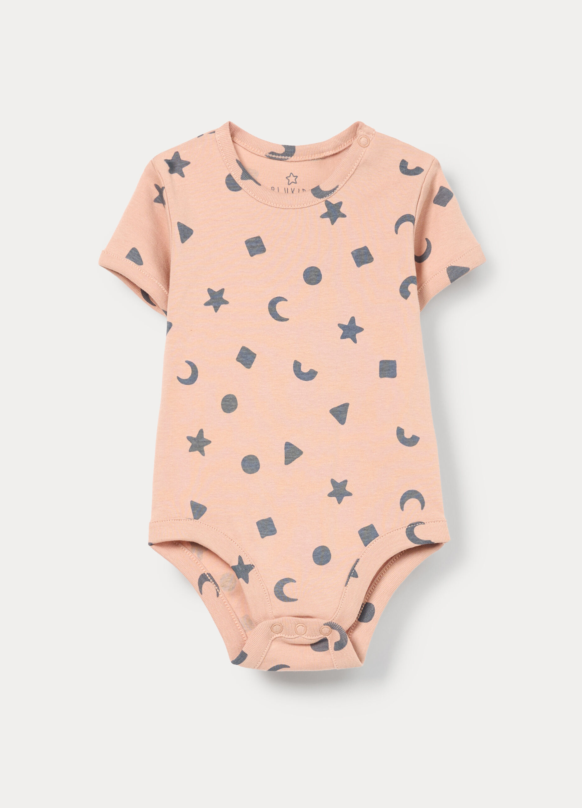 Body in costina di puro cotone neonato_0