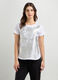 T-shirt in puro cotone con stampa donna_0