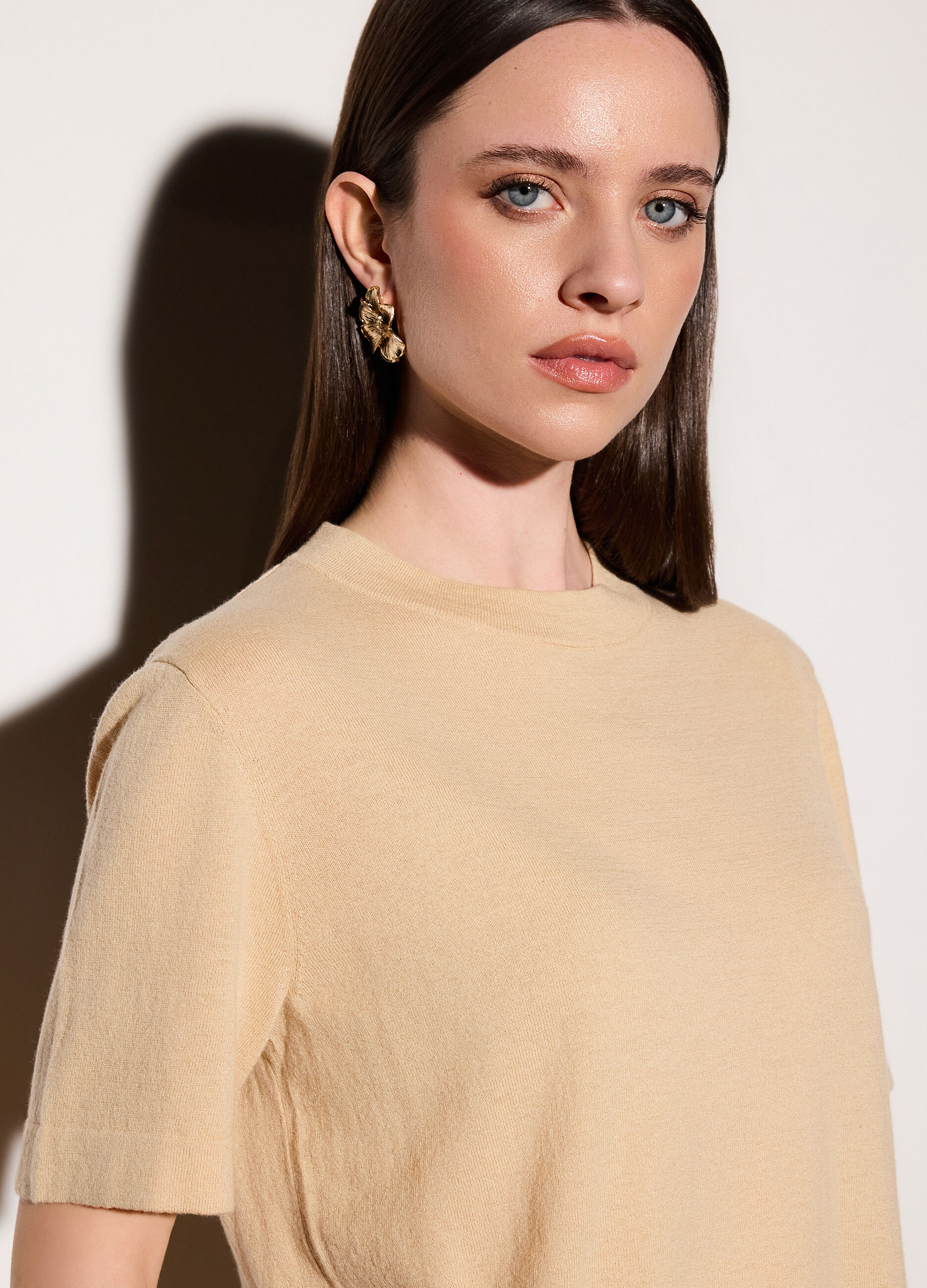 Maglia girocollo rasata donna_3