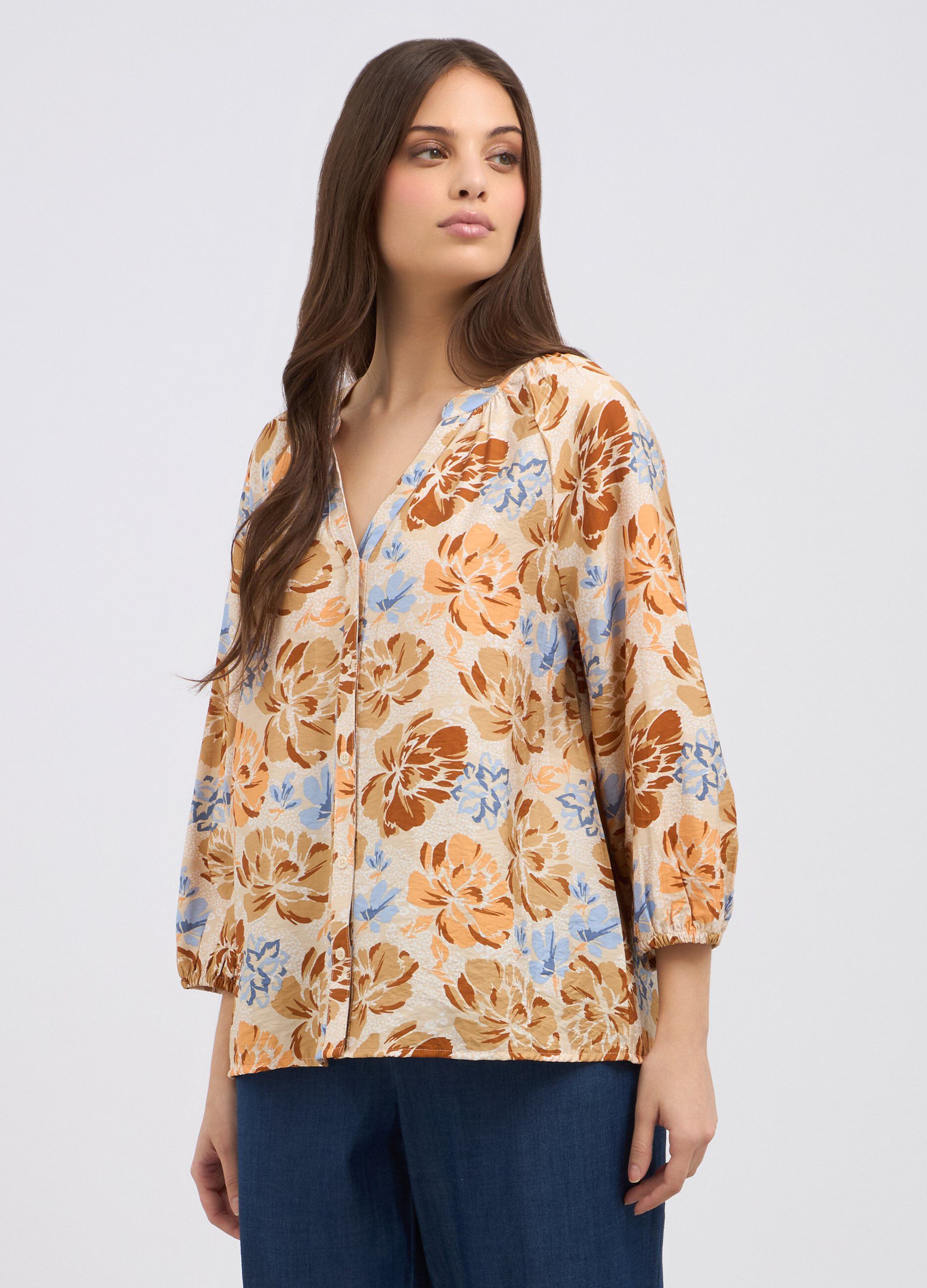 Camicia in misto viscosa donna
