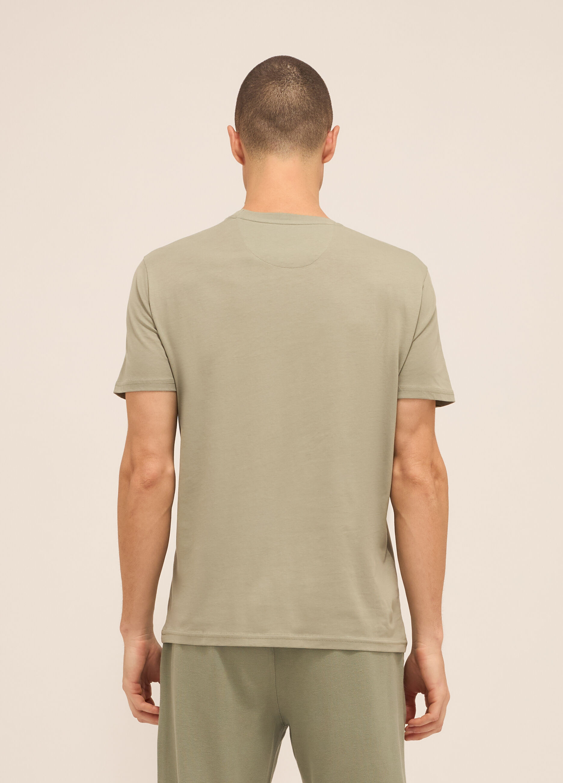 T-shirt sportiva in puro cotone uomo_1