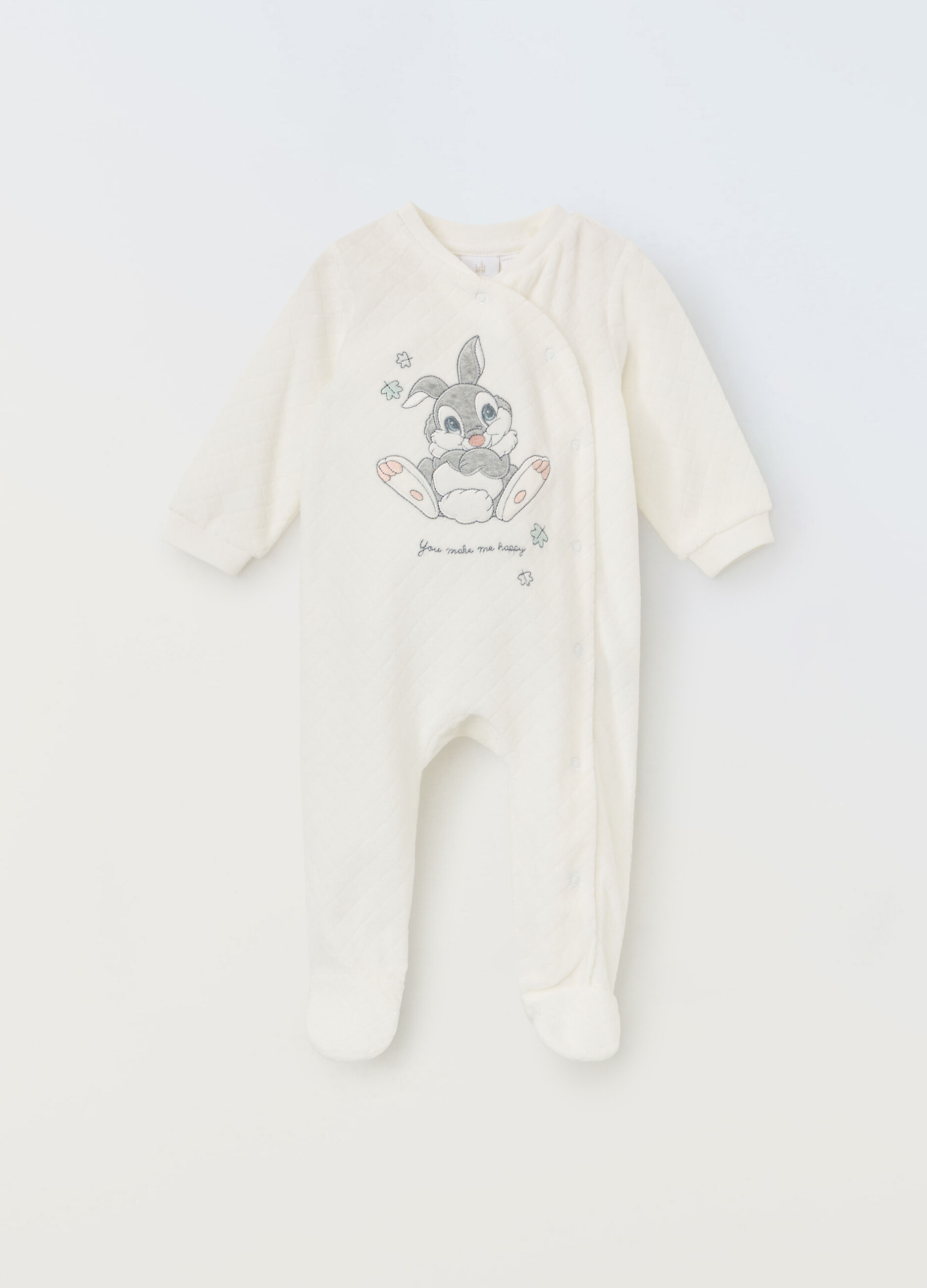 Tutina velour misto cotone neonata_0