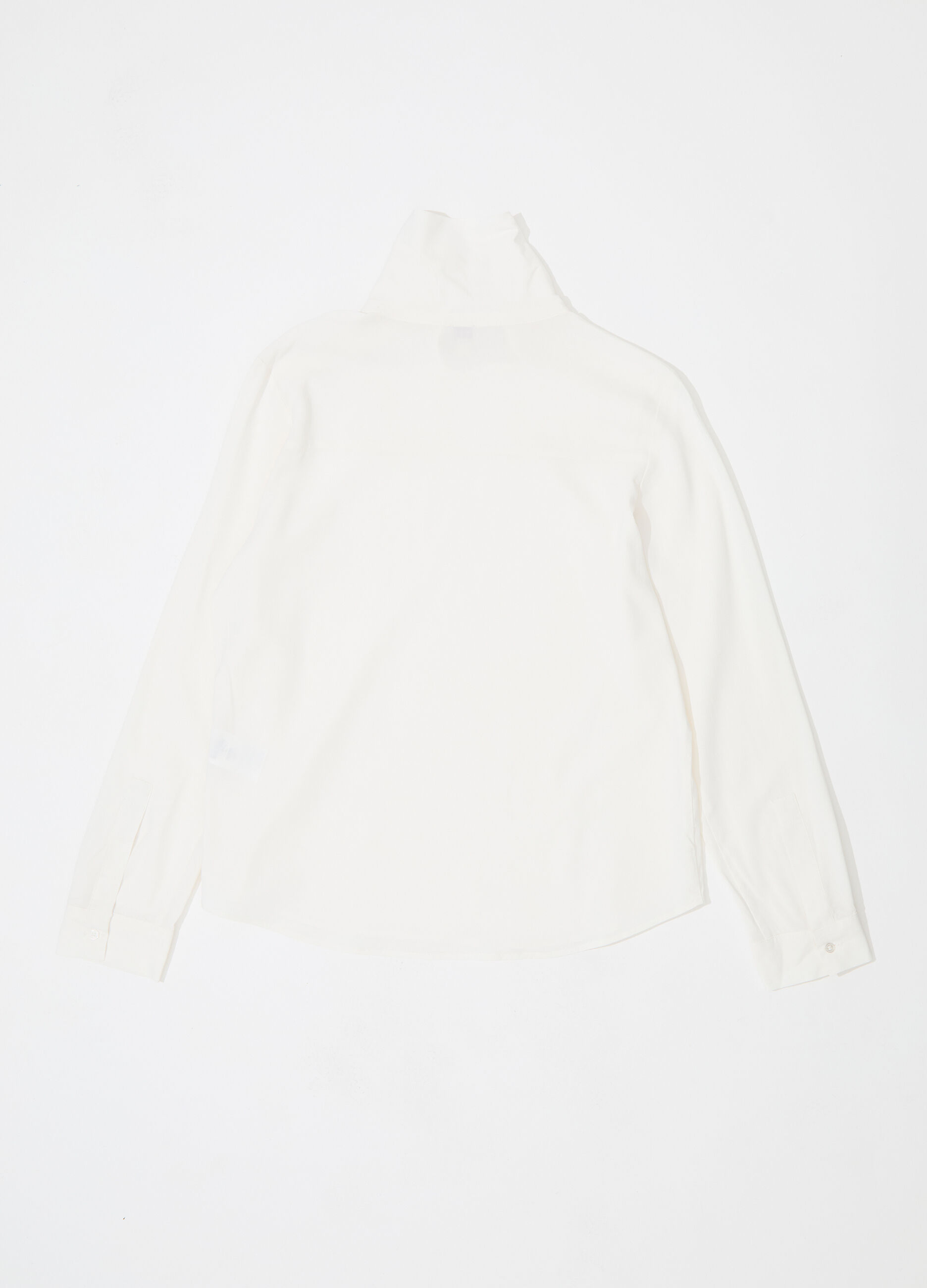 Camicia in viscosa crêpe a collo alto donna_5