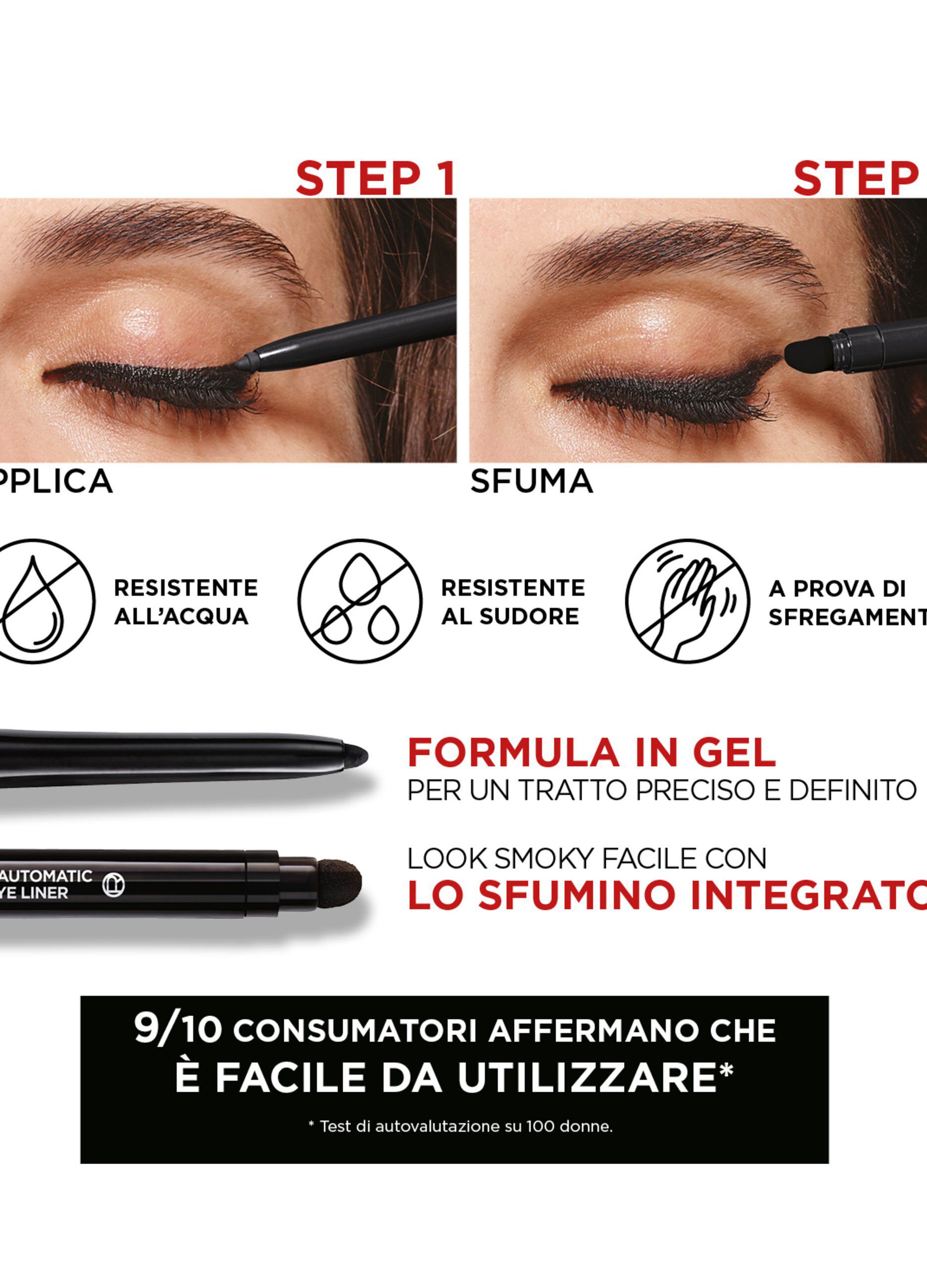 L'Oréal Paris Matita Automatica in Gel Infaillible 36H Grip Liner, Tratto Sfumabile a Lunga Tenuta, Waterproof, Formula in Gel, Tonalità: 07 Turquoise Faux Fur.