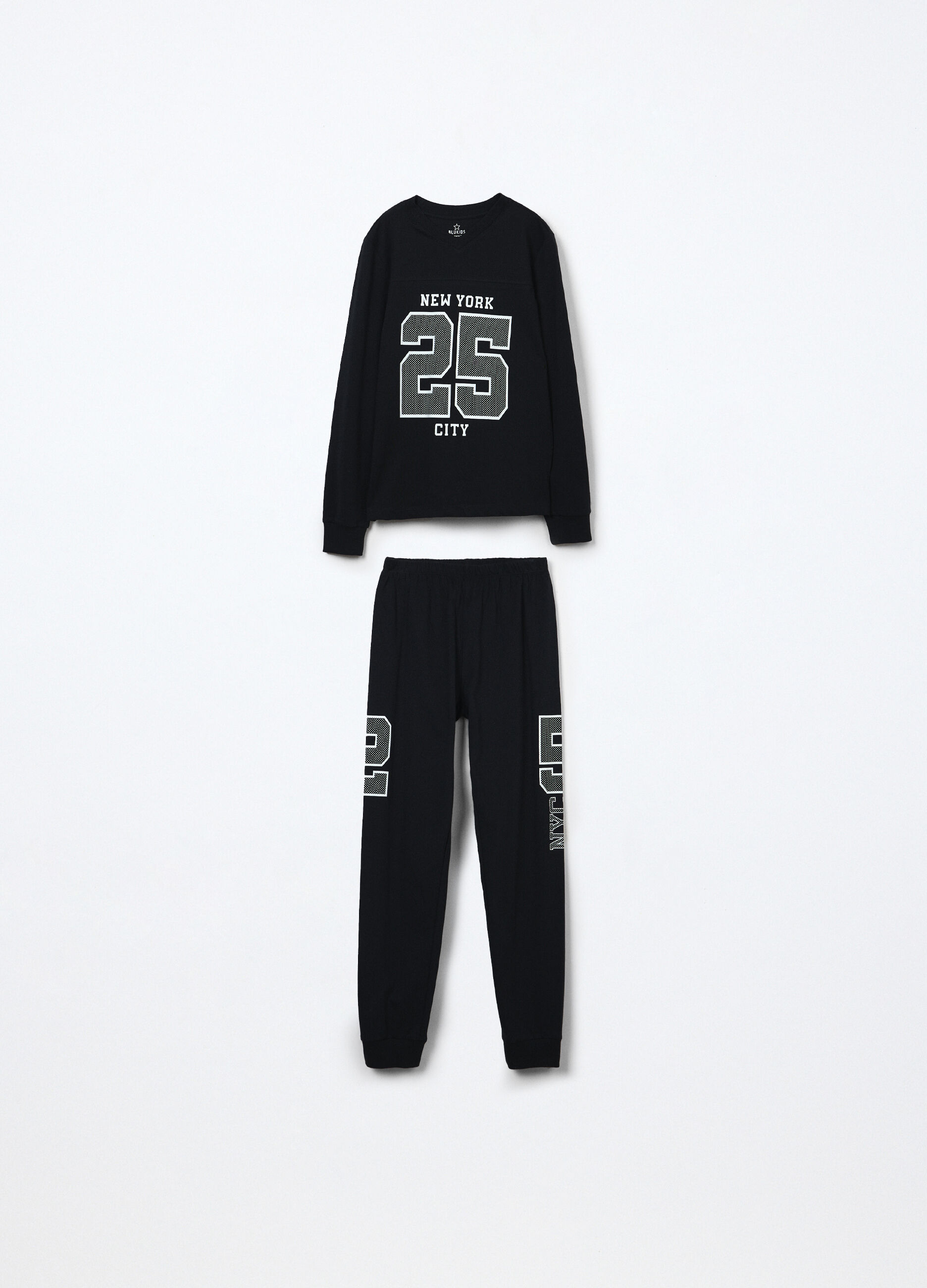 Set pigiama lungo in jersey di puro cotone ragazzo_0