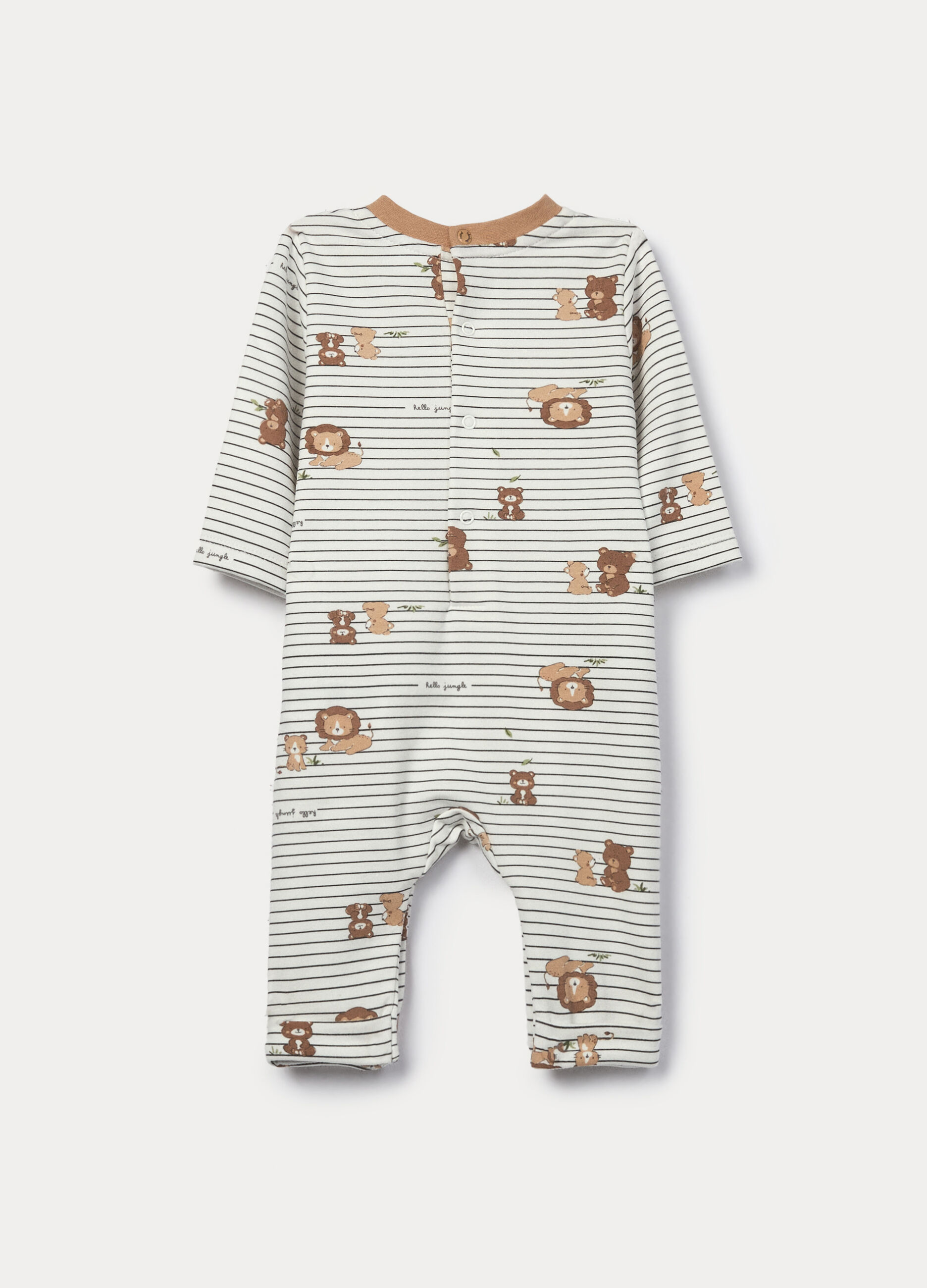 Tutina in french terry di cotone stretch neonato_1