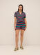 Shorts tricot a righe misto cotone donna_0