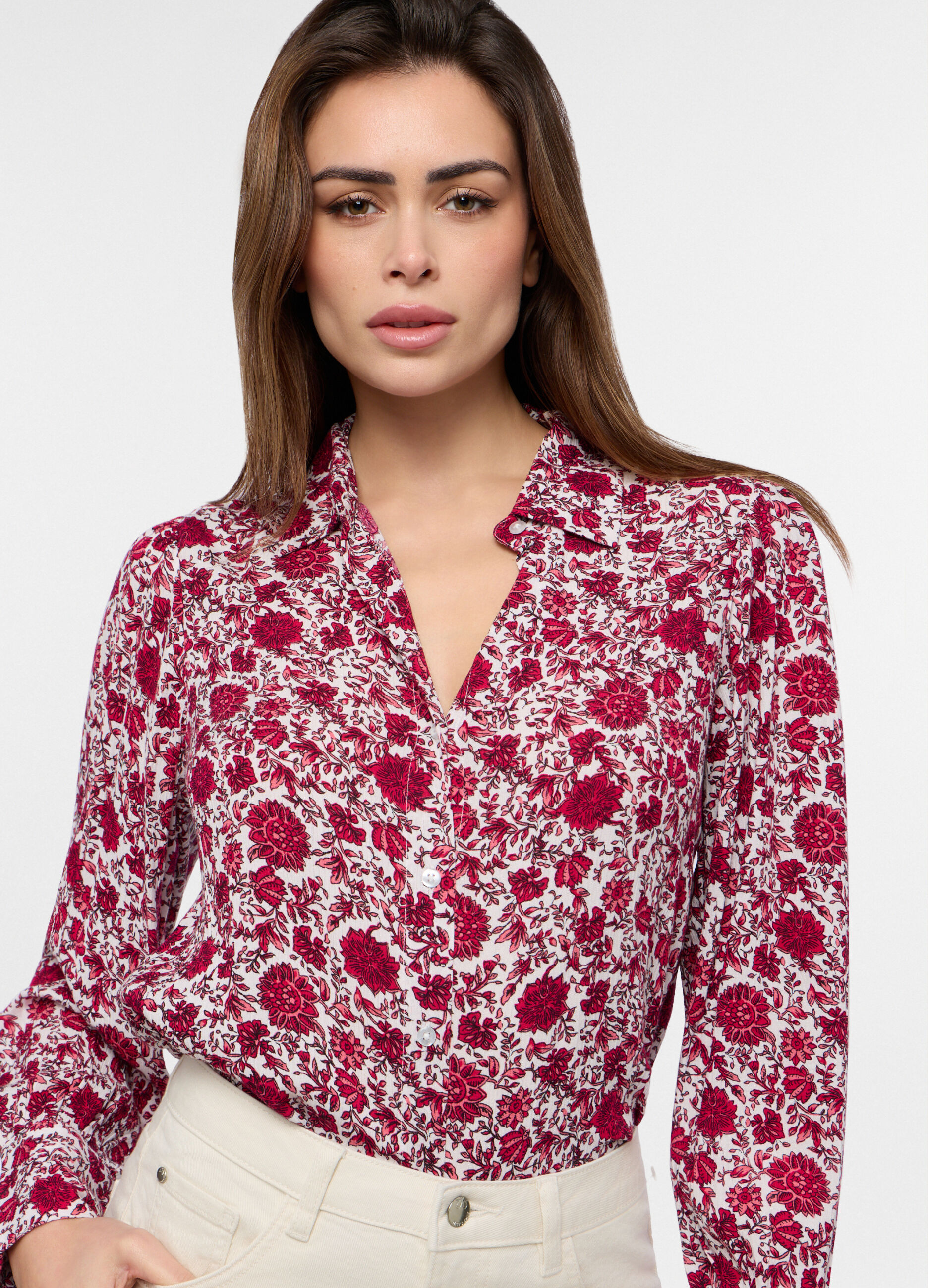 Camicia in pura viscosa donna_2