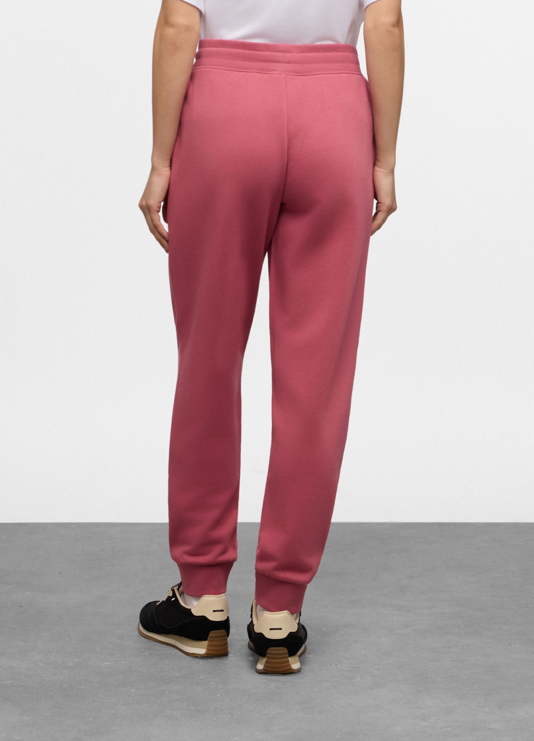 Jogger regular fit in french terry misto cotone donna_1